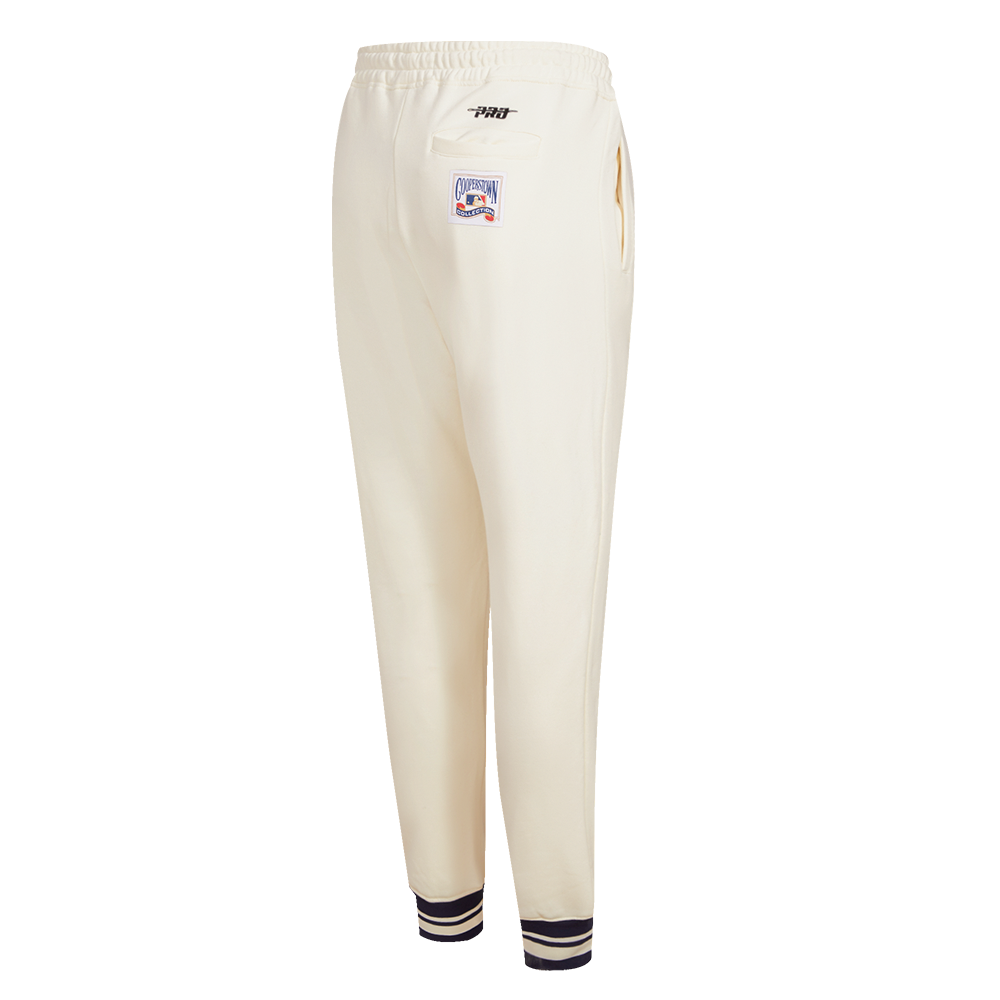 Pro Standard Women's MLB Chicago Cubs Retro Classic Sweatpants - Eggshell - EGGSHELL Thumbnail View 4