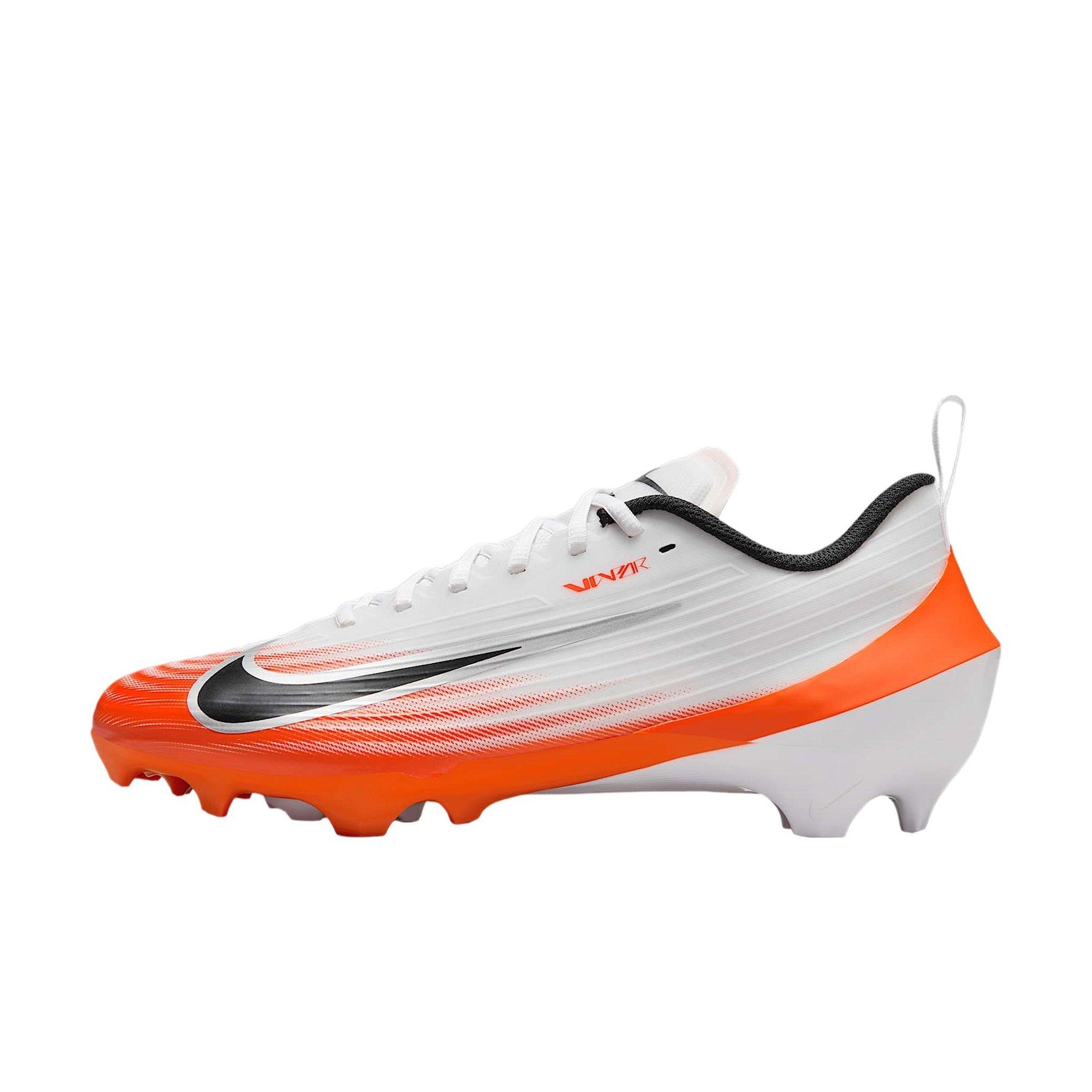 NIKE Vapor‎ Speed 3 Football Cleats Mens Size 8 White Safety Orange HM8849-104 Nike Vapor Speed 3 Football Cleat White/Orange | Hibbett main image 4