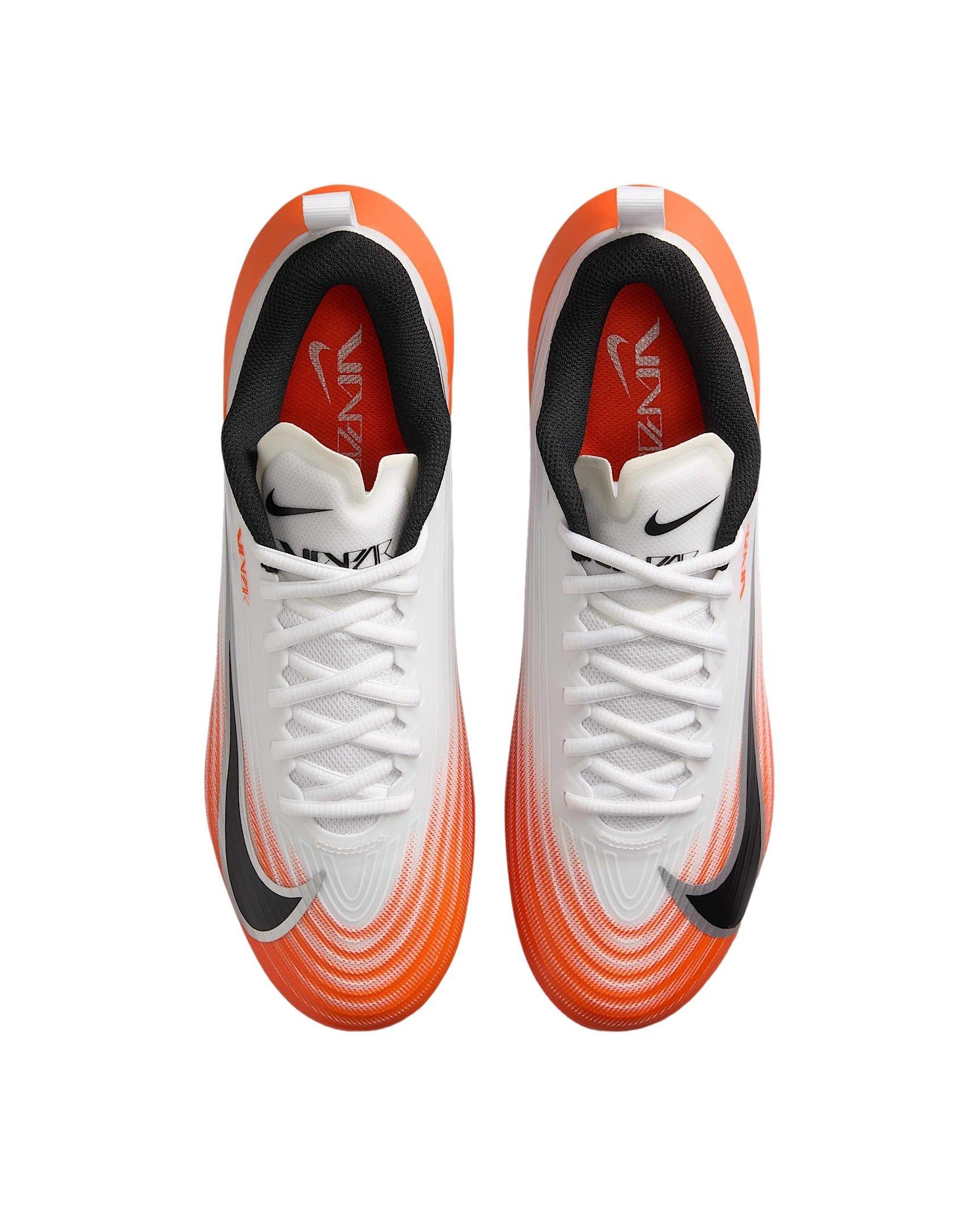 Nike Vapor Speed 3 "White/Safety Orange/Metallic Silver/Black" Men's Football Cleat - WHITE/ORANGE/SILVER/BLACK Thumbnail View 3