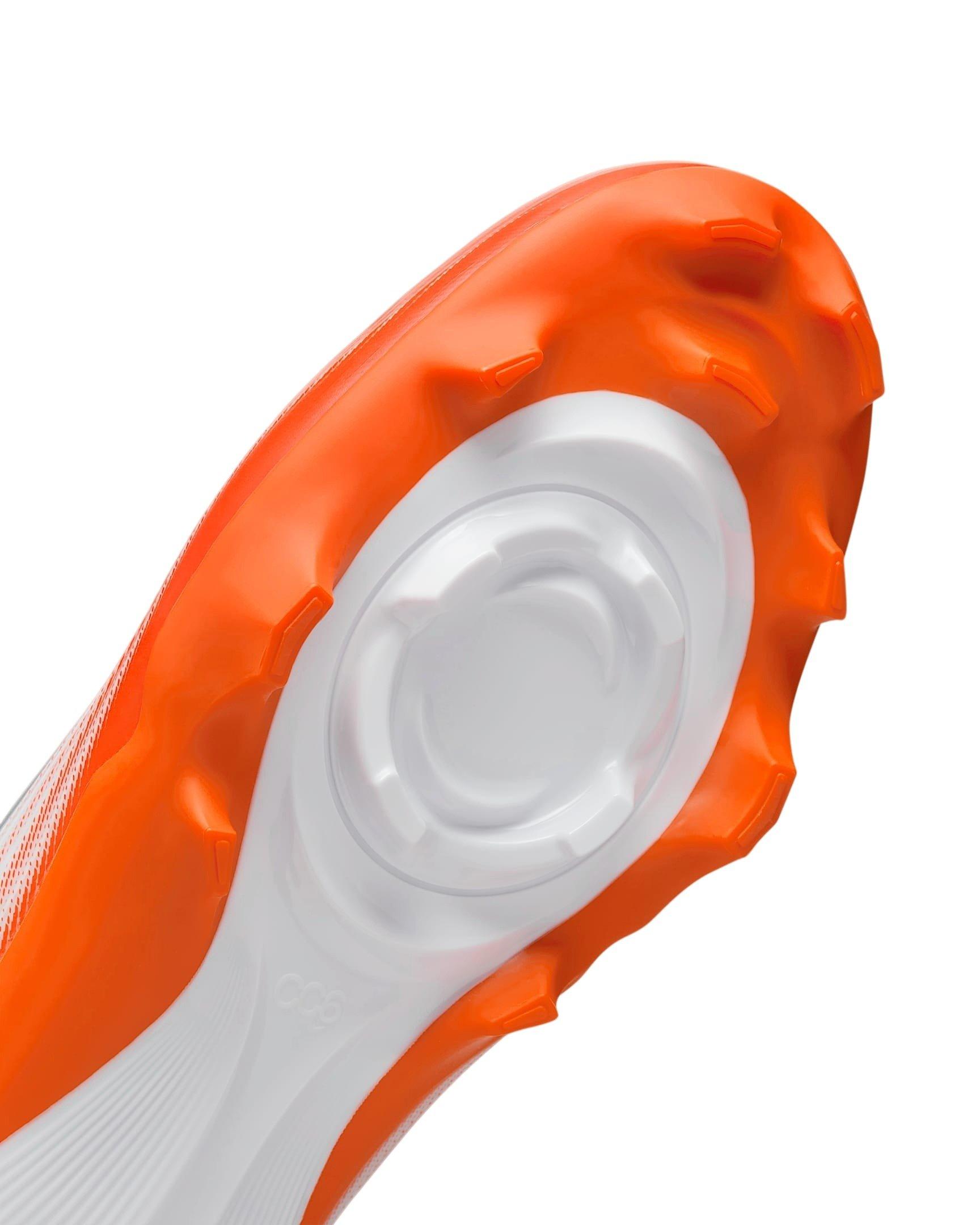 Nike Vapor Speed 3 "White/Safety Orange/Metallic Silver/Black" Men's Football Cleat - WHITE/ORANGE/SILVER/BLACK Thumbnail View 8