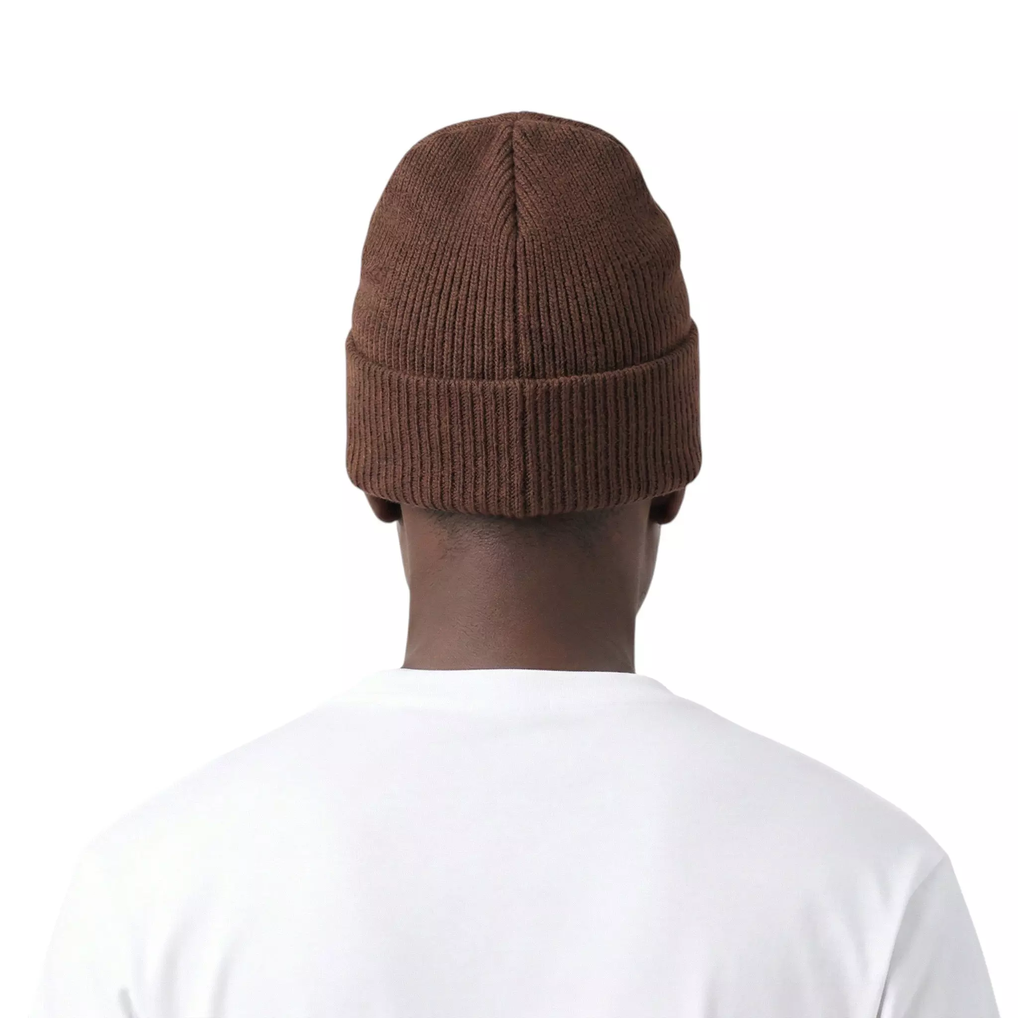 L/AB c/o Off-White Off Embroidered Cuff Beanie - Brown - BROWN