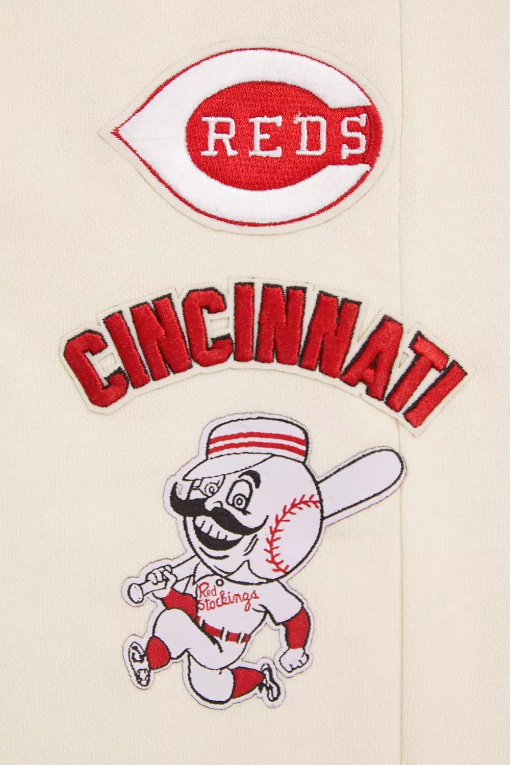Pro Standard Women's MLB Cincinnati Reds Retro Classic Sweatpants - Eggshell - EGGSHELL