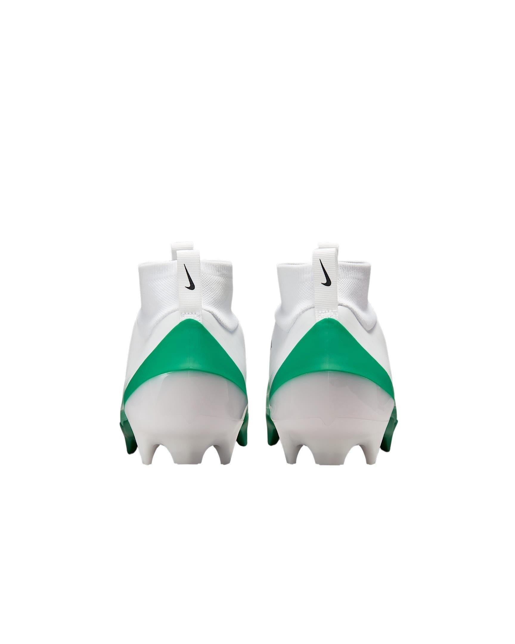 Nike White and Dark Green Vapor Football Cleats Nike Vapor Speed 3 Football Cleats | Dick main image 2