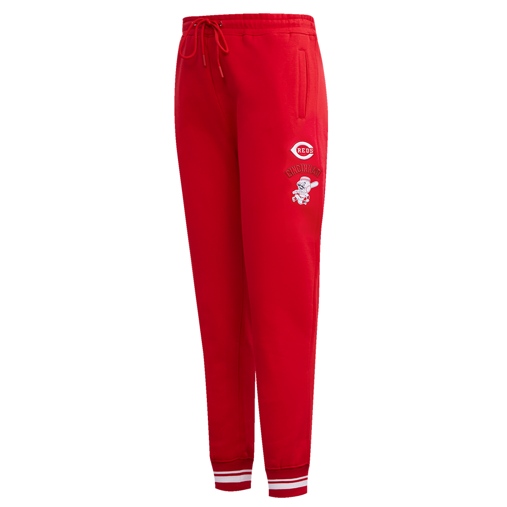 Pro Standard Women's MLB Cincinnati Reds Retro Classic Sweatpants - Red - RED Thumbnail View 3
