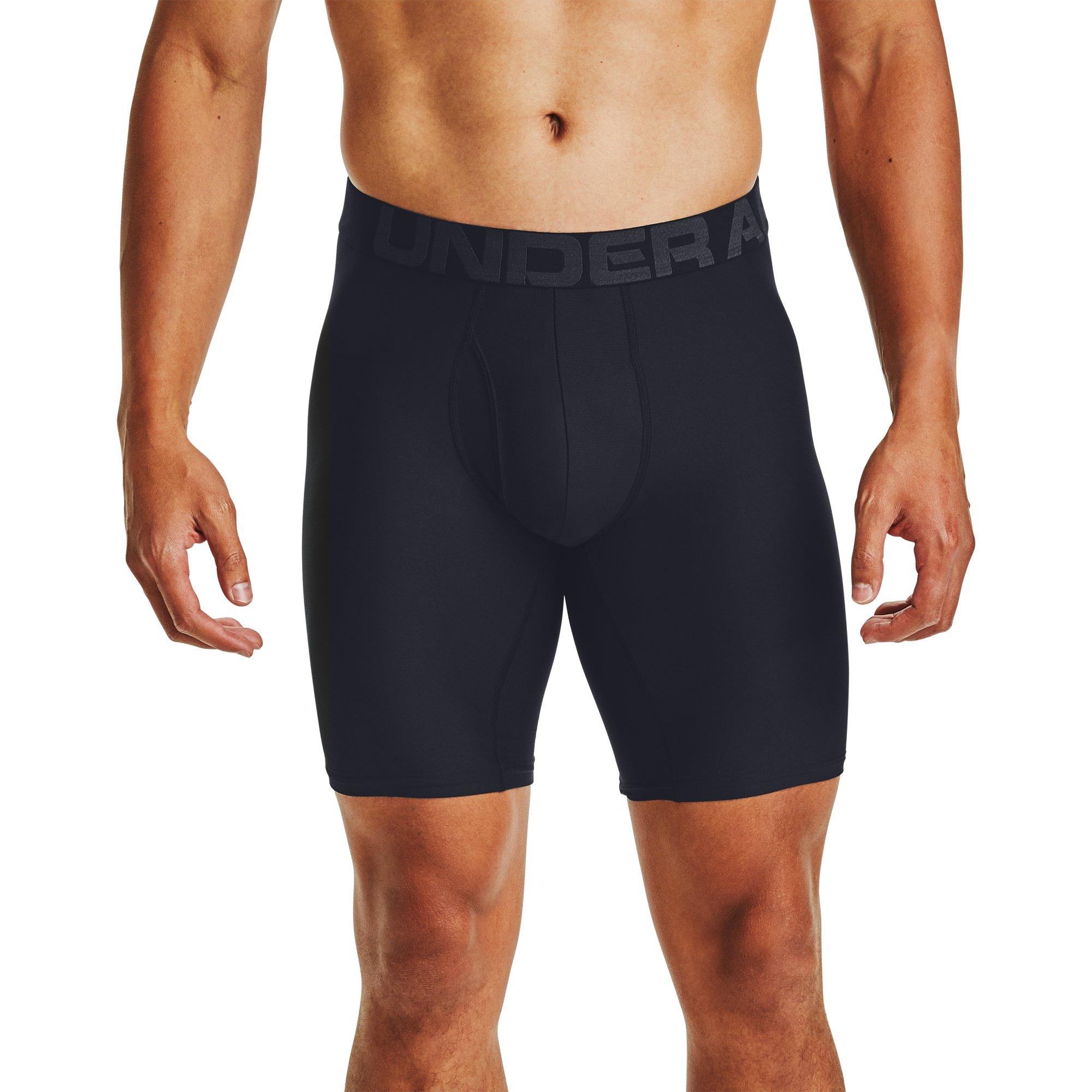 Under Armour Men's UA Tech 9" Boxerjock-2-Pack - BLACK Thumbnail View 1