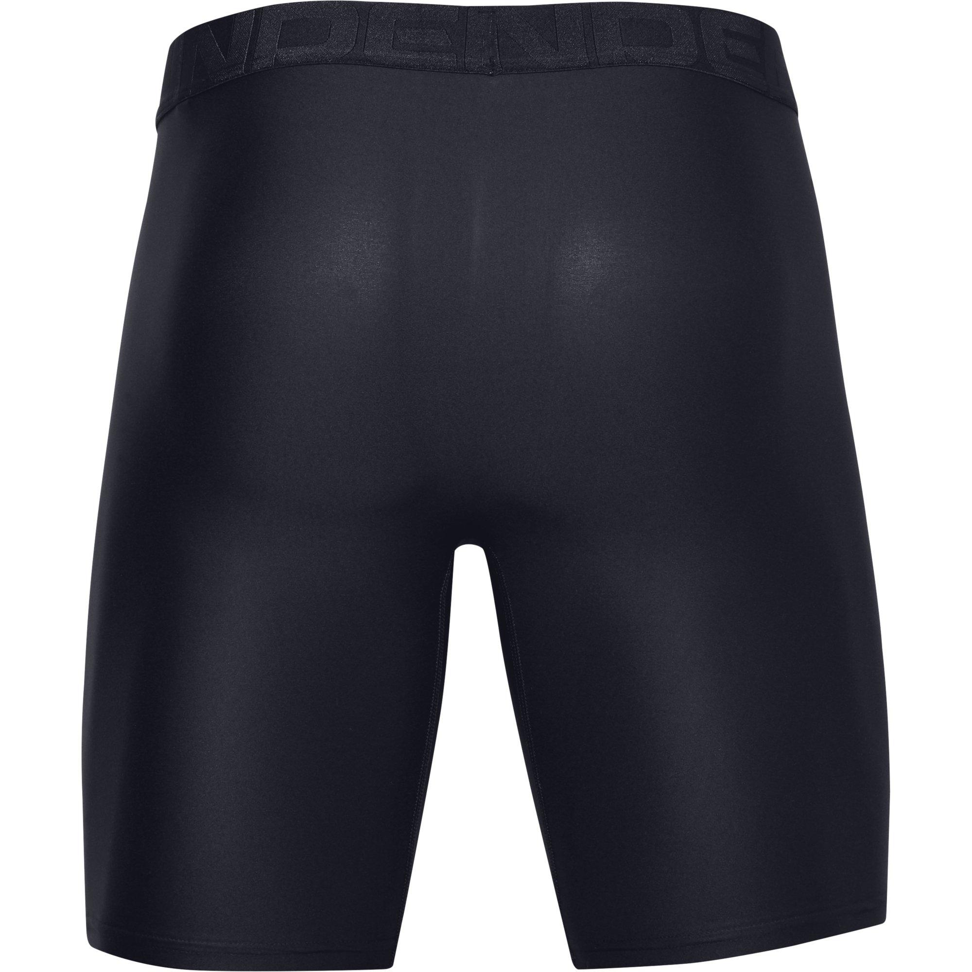Under Armour Men's UA Tech 9" Boxerjock-2-Pack - BLACK Thumbnail View 4
