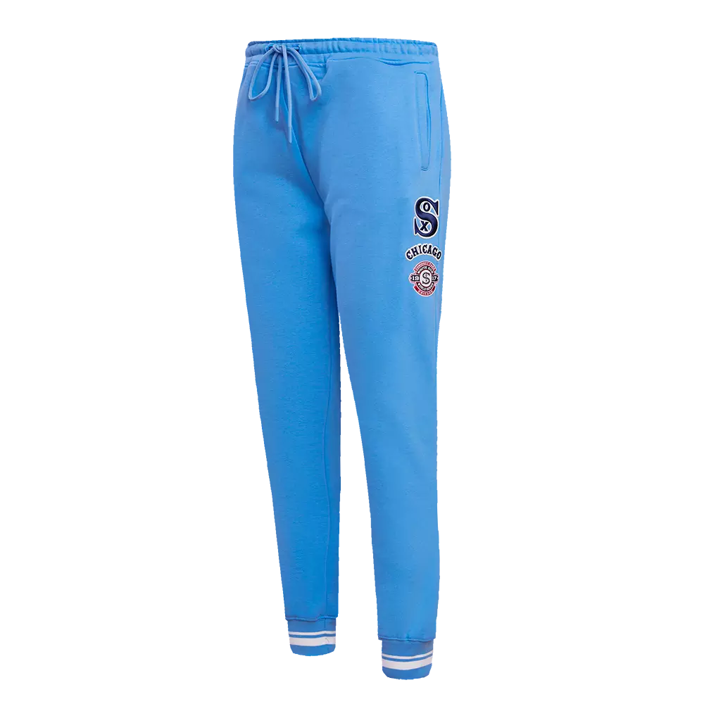 Pro Standard Women's MLB Chicago White Sox Retro Classic Sweatpants - University Blue/White - UNIVERSITY BLUE/WHITE