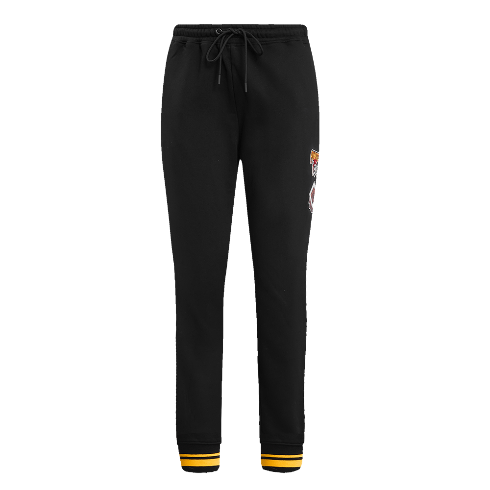 Pro Standard Women's MLB Pittsburgh Pirates Retro Classic Sweatpants - Black/Yellow - BLACK/YELLOW Thumbnail View 1