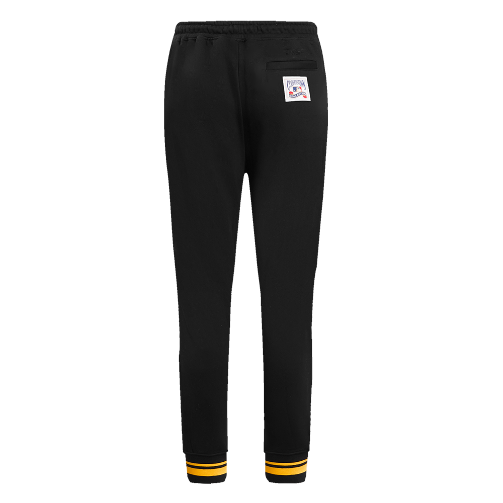 Pro Standard Women's MLB Pittsburgh Pirates Retro Classic Sweatpants - Black/Yellow - BLACK/YELLOW Thumbnail View 2