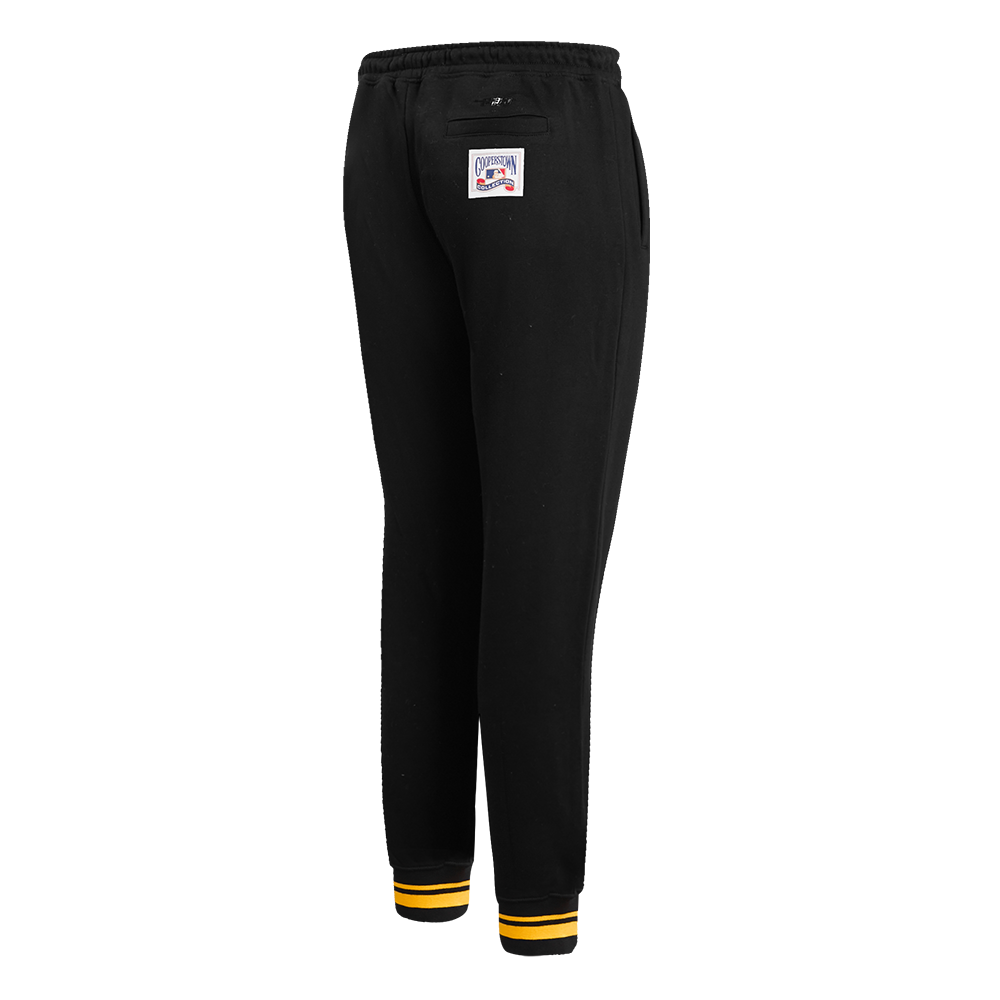 Pro Standard Women's MLB Pittsburgh Pirates Retro Classic Sweatpants - Black/Yellow - BLACK/YELLOW Thumbnail View 4