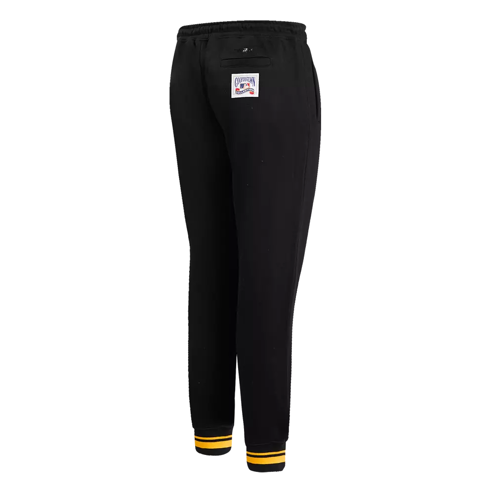 Pro Standard Women's MLB Pittsburgh Pirates Retro Classic Sweatpants - Black/Yellow - BLACK/YELLOW