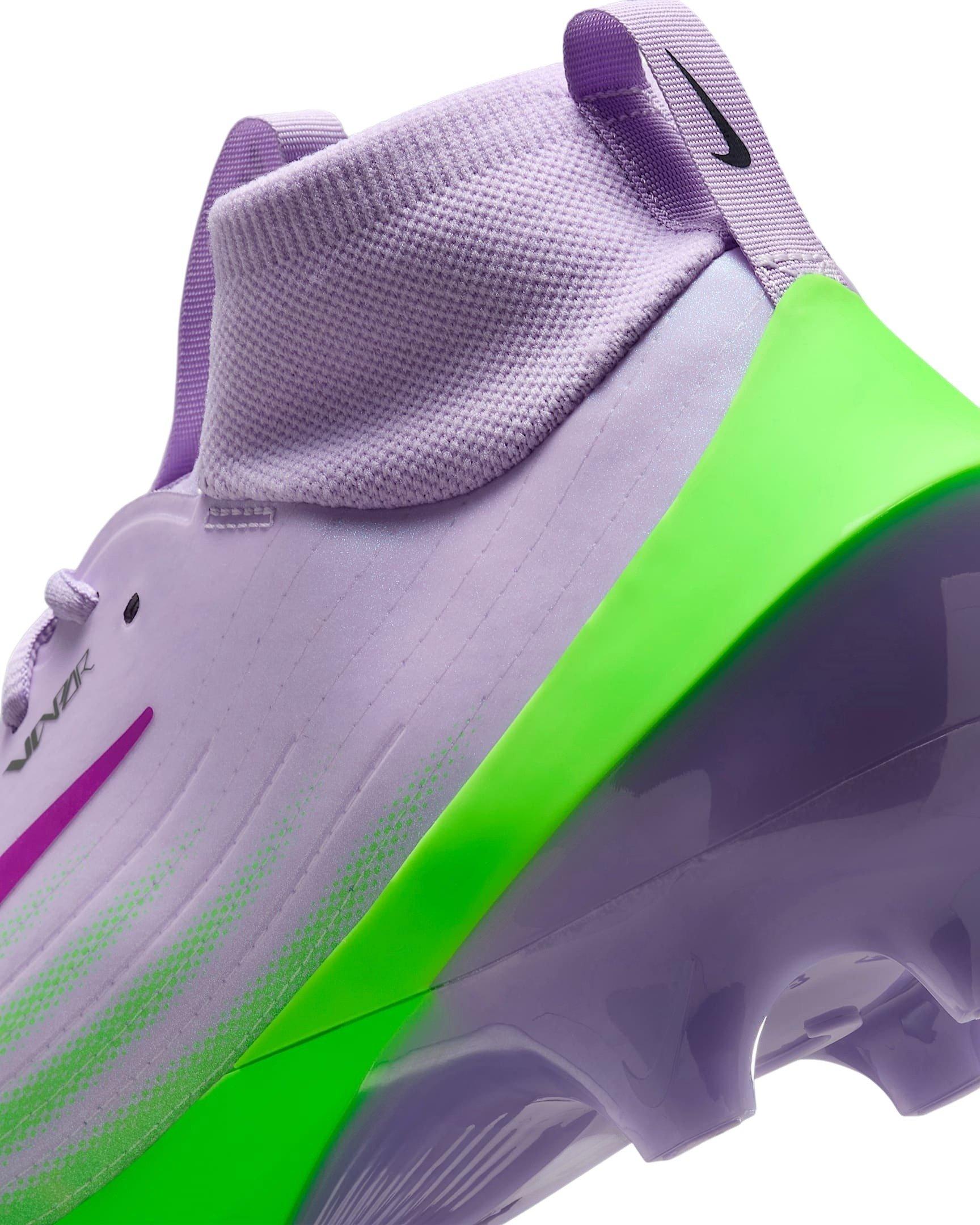 Nike Vapor Pro 1 "Hydrangeas/Green Strike/Doll/Dark Smoke Grey" Men's Football Cleat - HYDRANGEAS/GREEN/DOLL/DK GREY Thumbnail View 7
