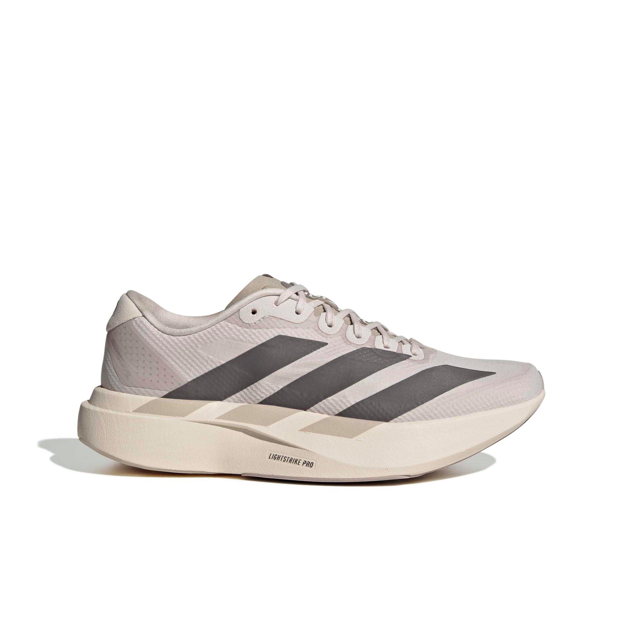 adidas Adizero EVO SL Woven "Putty Mauve/Charcoal/Iron Metallic" Women's Running Shoe - MAUVE/CHARCOAL/IRON Thumbnail View 1