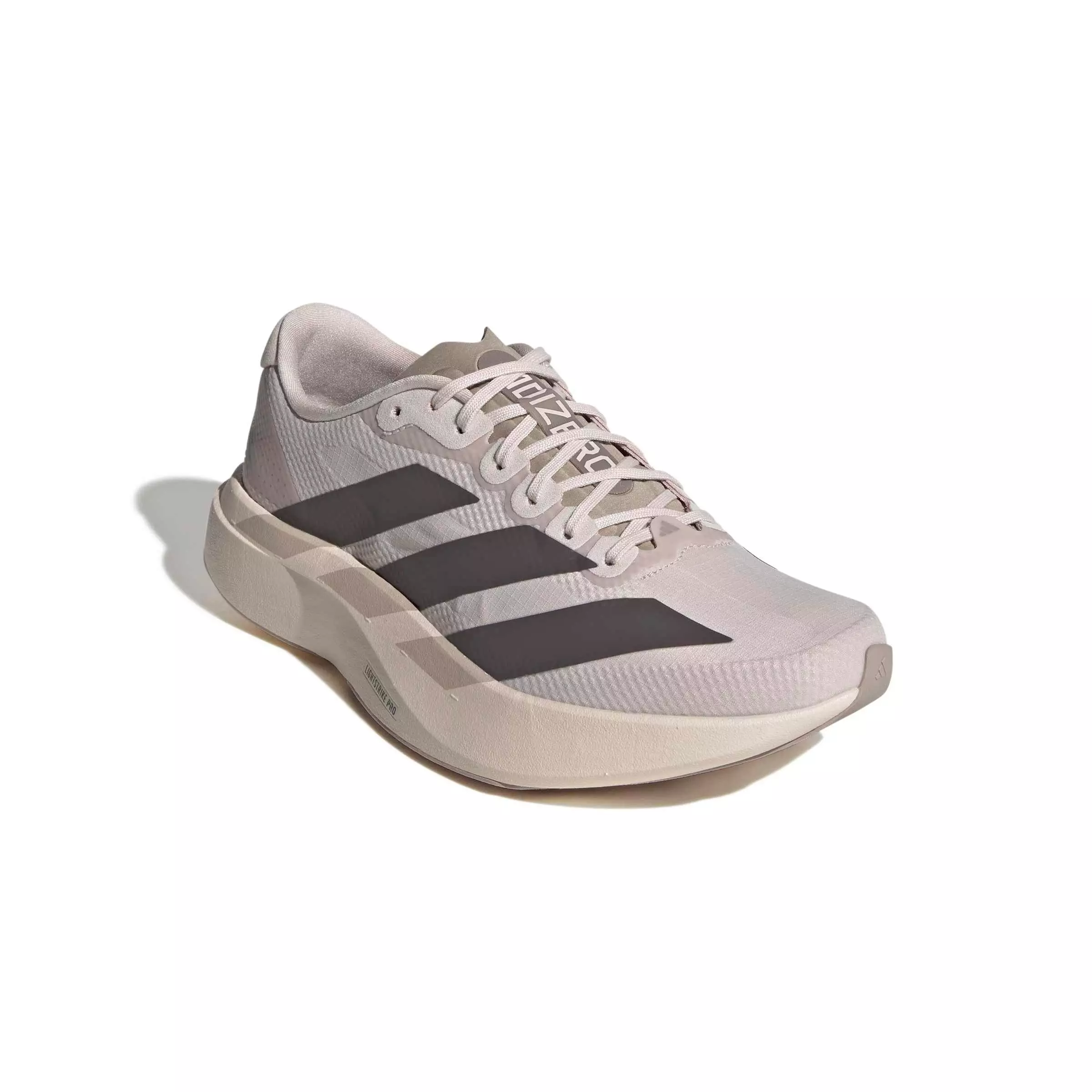 adidas Adizero EVO SL Woven "Putty Mauve/Charcoal/Iron Metallic" Women's Running Shoe - MAUVE/CHARCOAL/IRON