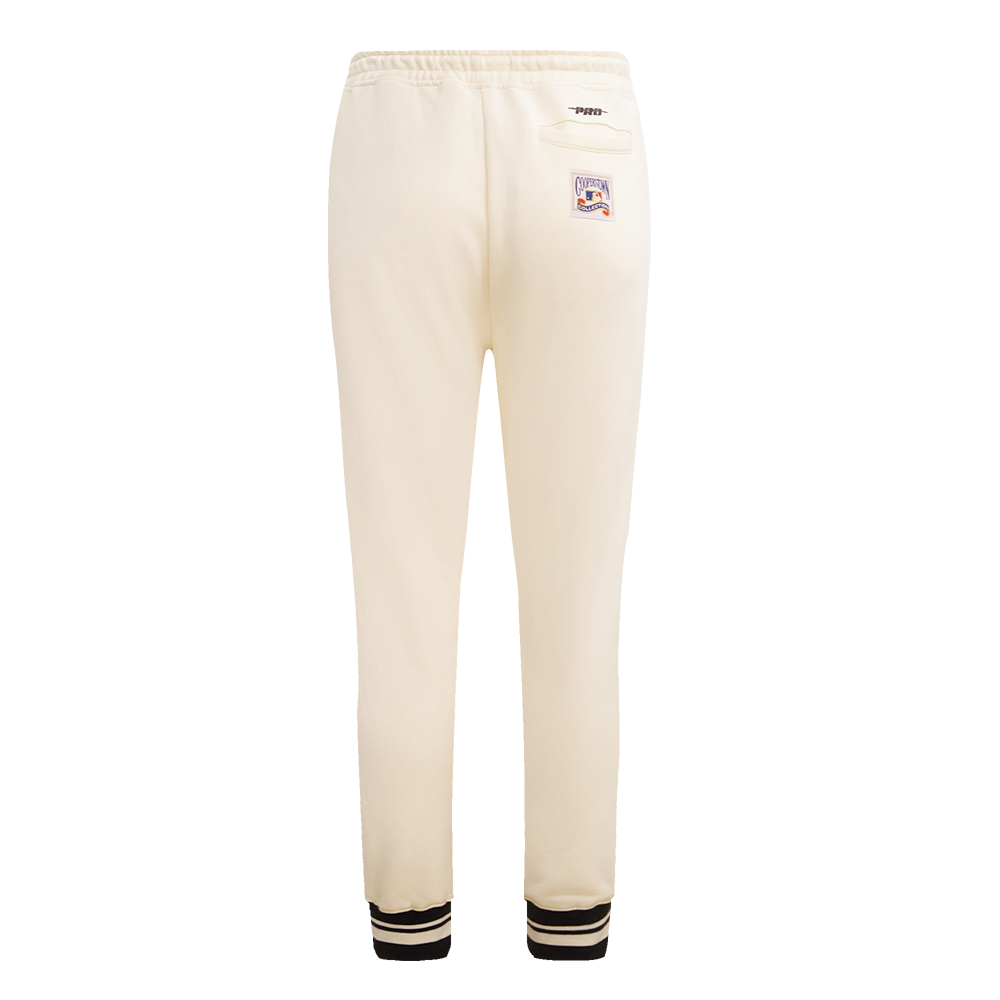 Pro Standard Women's MLB Pittsburgh Pirates Retro Classic Sweatpants - Eggshell - CREAM Thumbnail View 2