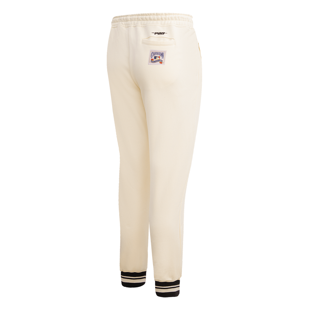 Pro Standard Women's MLB Pittsburgh Pirates Retro Classic Sweatpants - Eggshell - CREAM Thumbnail View 4