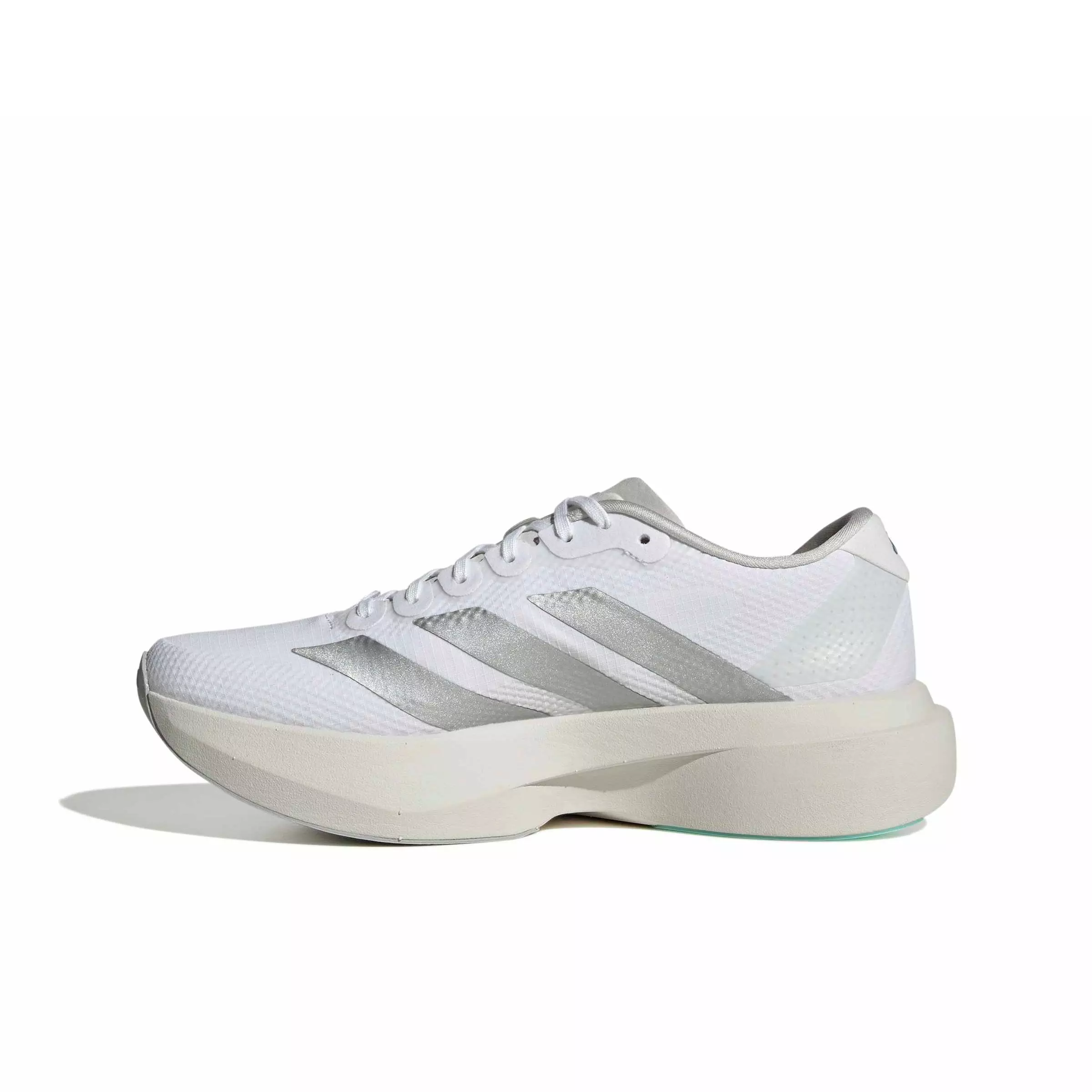 adidas Adizero EVO SL "Ftwr White/Ftwr White/Clear Aqua" Women's Running Shoe - WHITE/WHITE/AQUA
