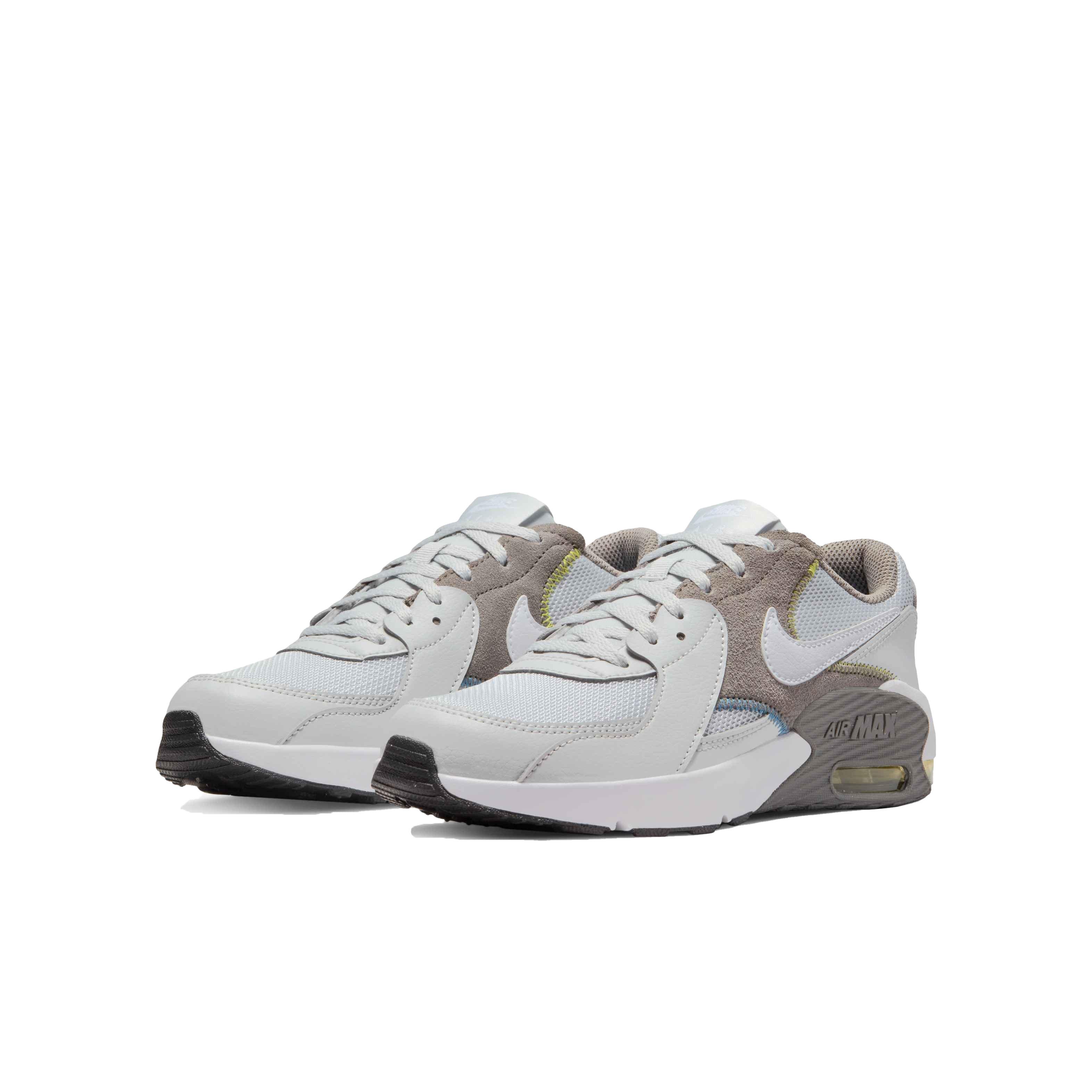 Nike Air Max Excee Grade School Girls' "Grey Fog/White/Flat Pewter/Atomic Green" Shoe