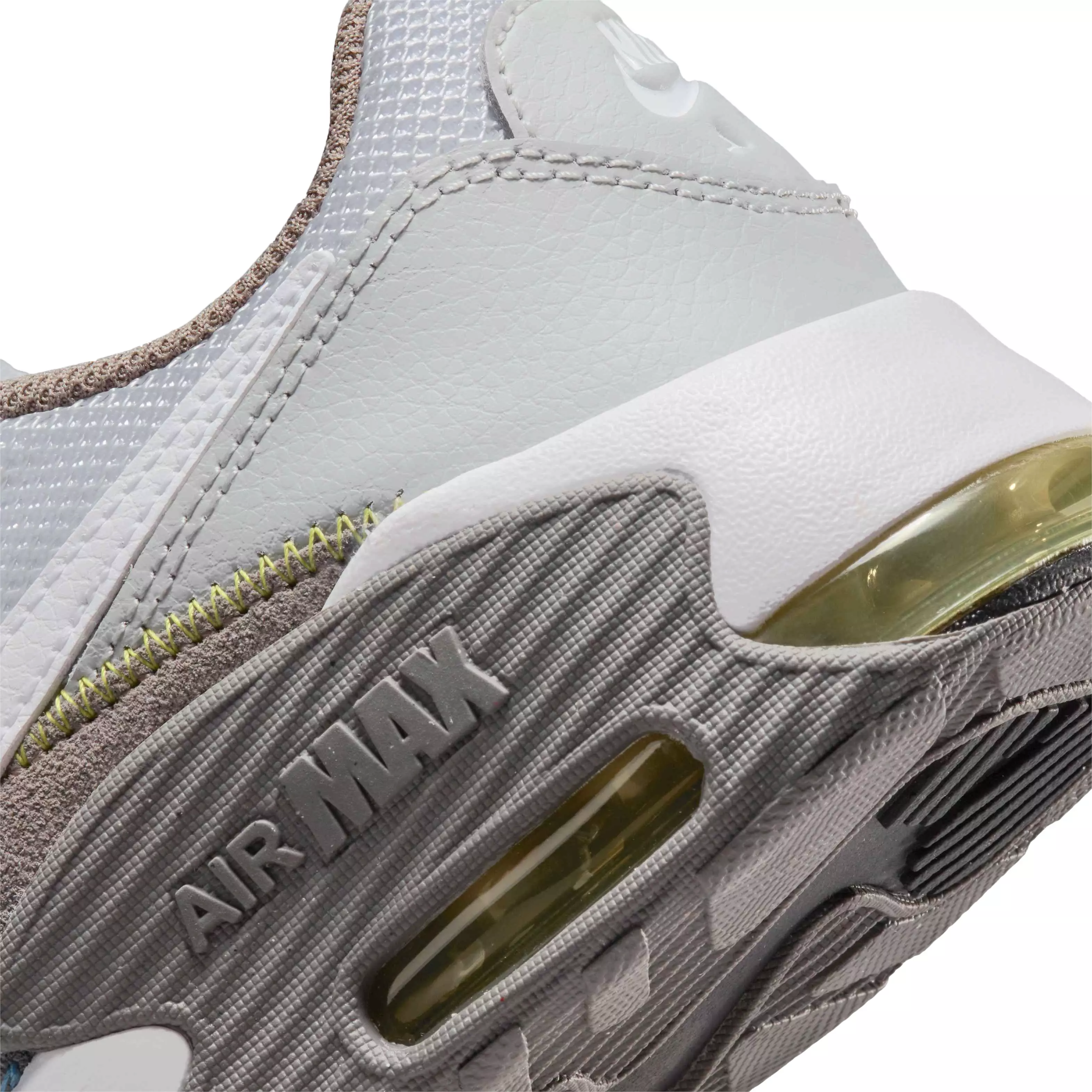 Nike Air Max Excee "Grey Fog/White/Flat Pewter/Atomic Green" Grade School Girls' Shoe - GREY