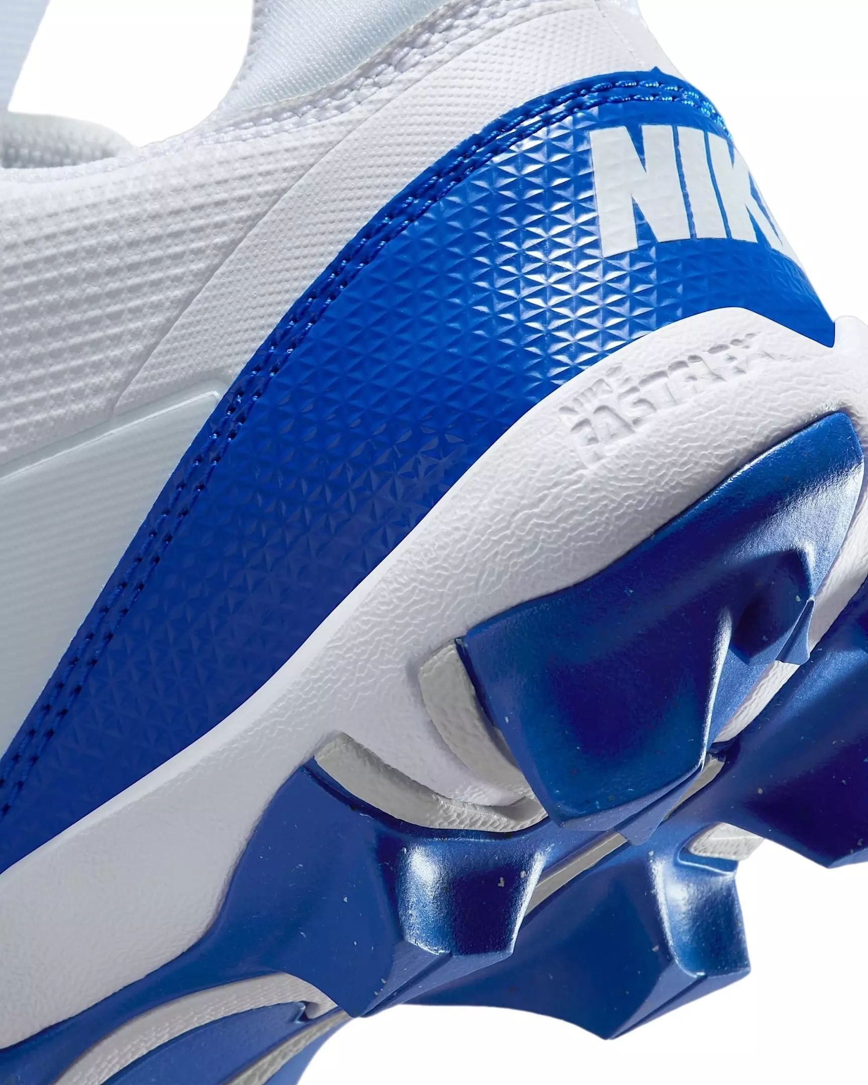 Nike Alpha Menace 4 Shark "White/Hyper Royal/Photon Dust" Preschool Boys' Football Cleat - WHITE/ROYAL/DUST/ROYAL