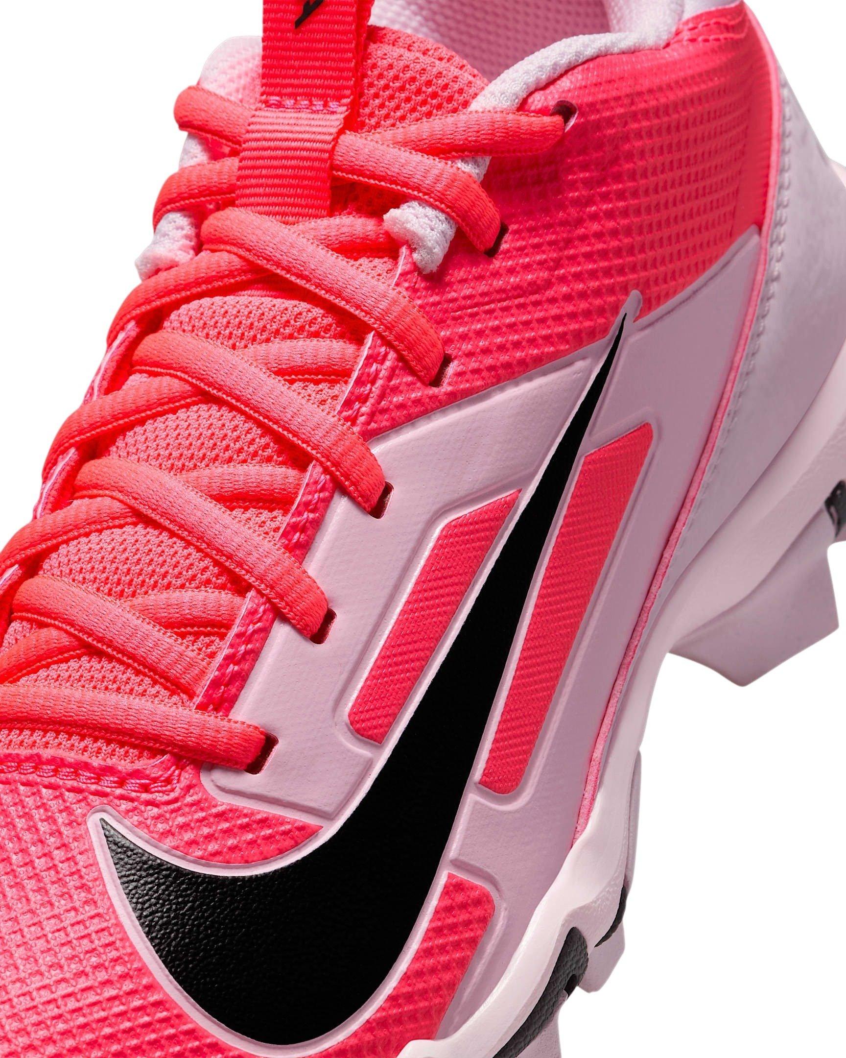 Nike Alpha Menace 4 Shark Preschool Boys' "Racer Pink/Pink Foam/Dark Smoke Grey" Football Cleat