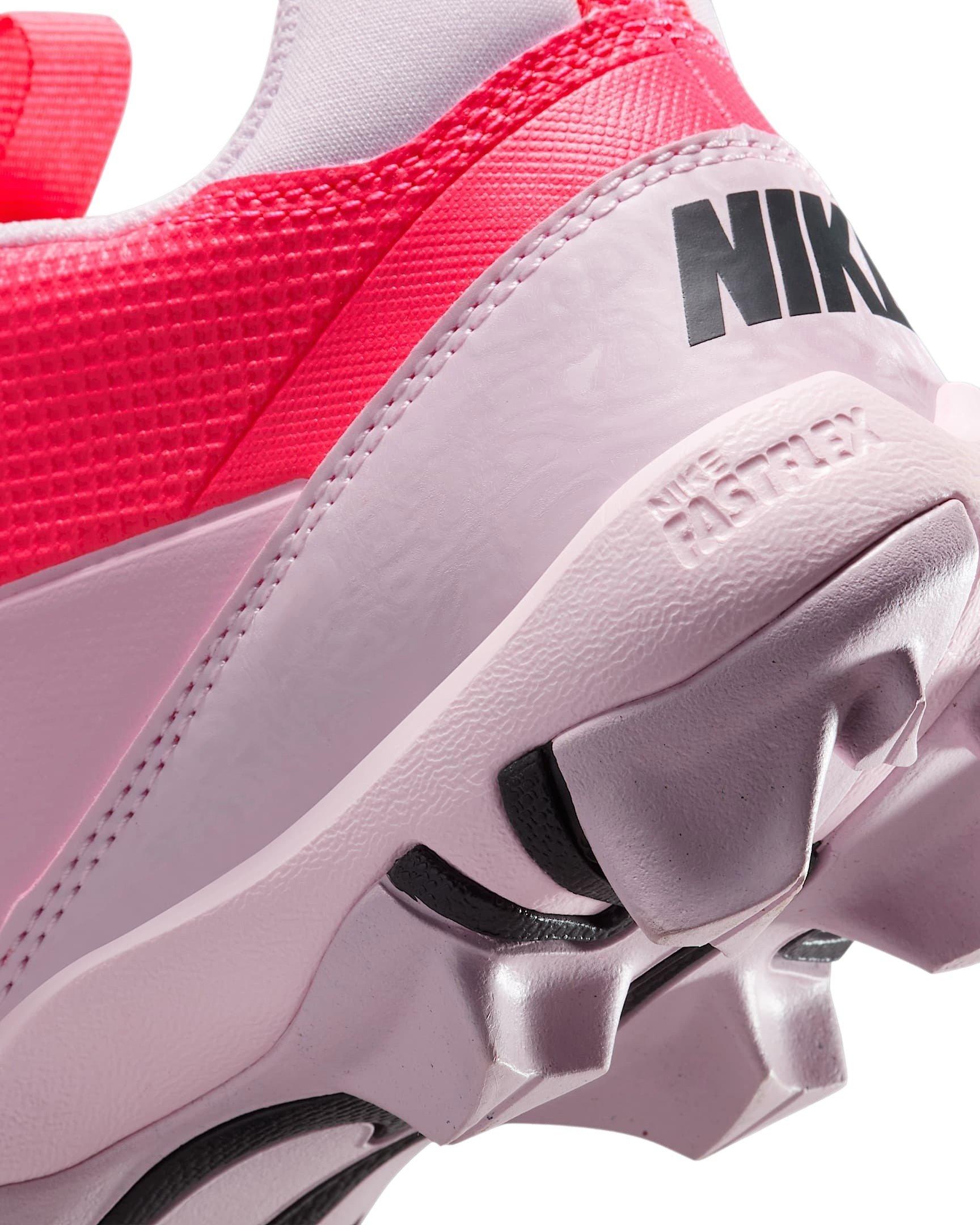 Nike Alpha Menace 4 Shark Preschool Boys' "Racer Pink/Pink Foam/Dark Smoke Grey" Football Cleat
