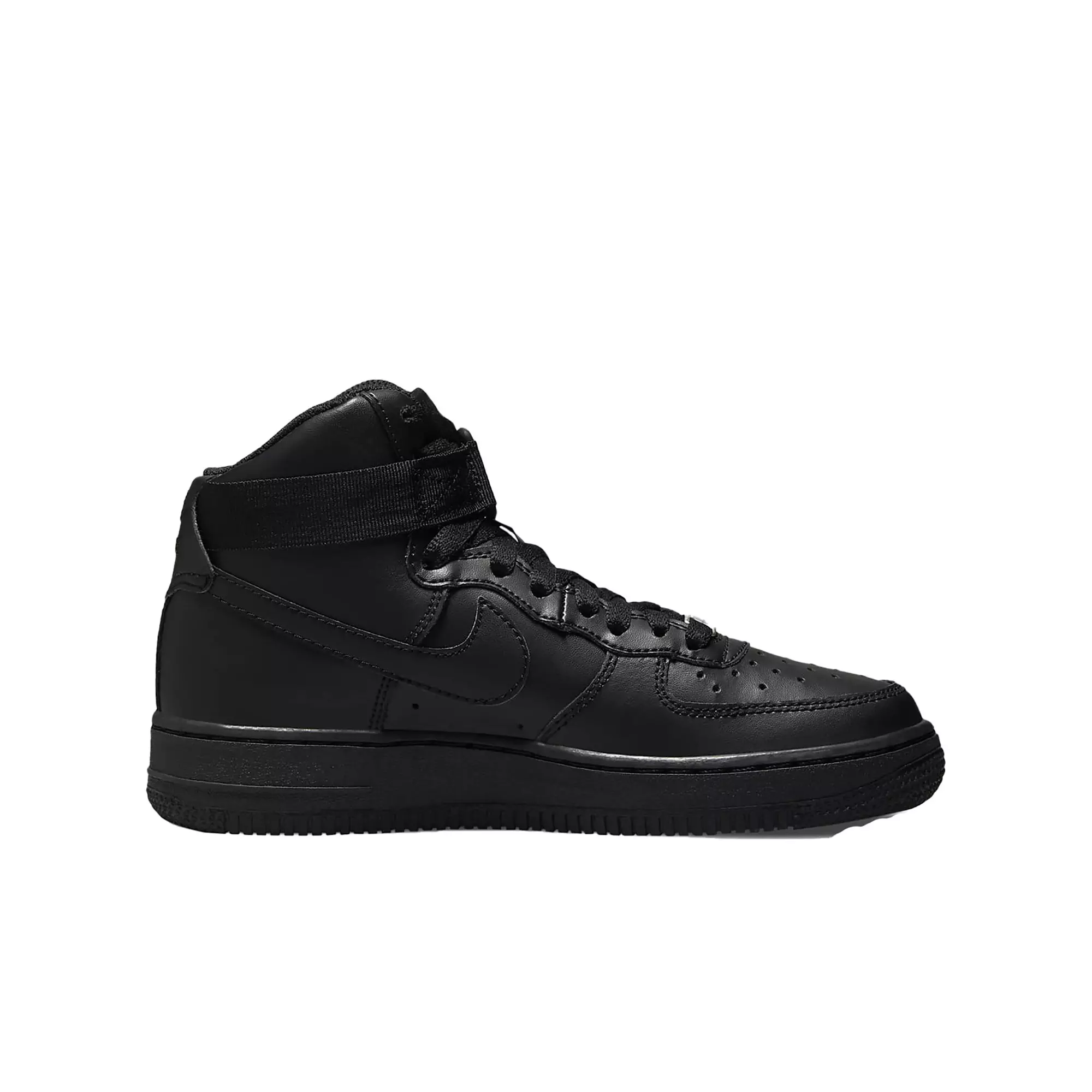 Nike Air Force 1 High LE Black/Black Grade School Kids' Shoe - Hibbett