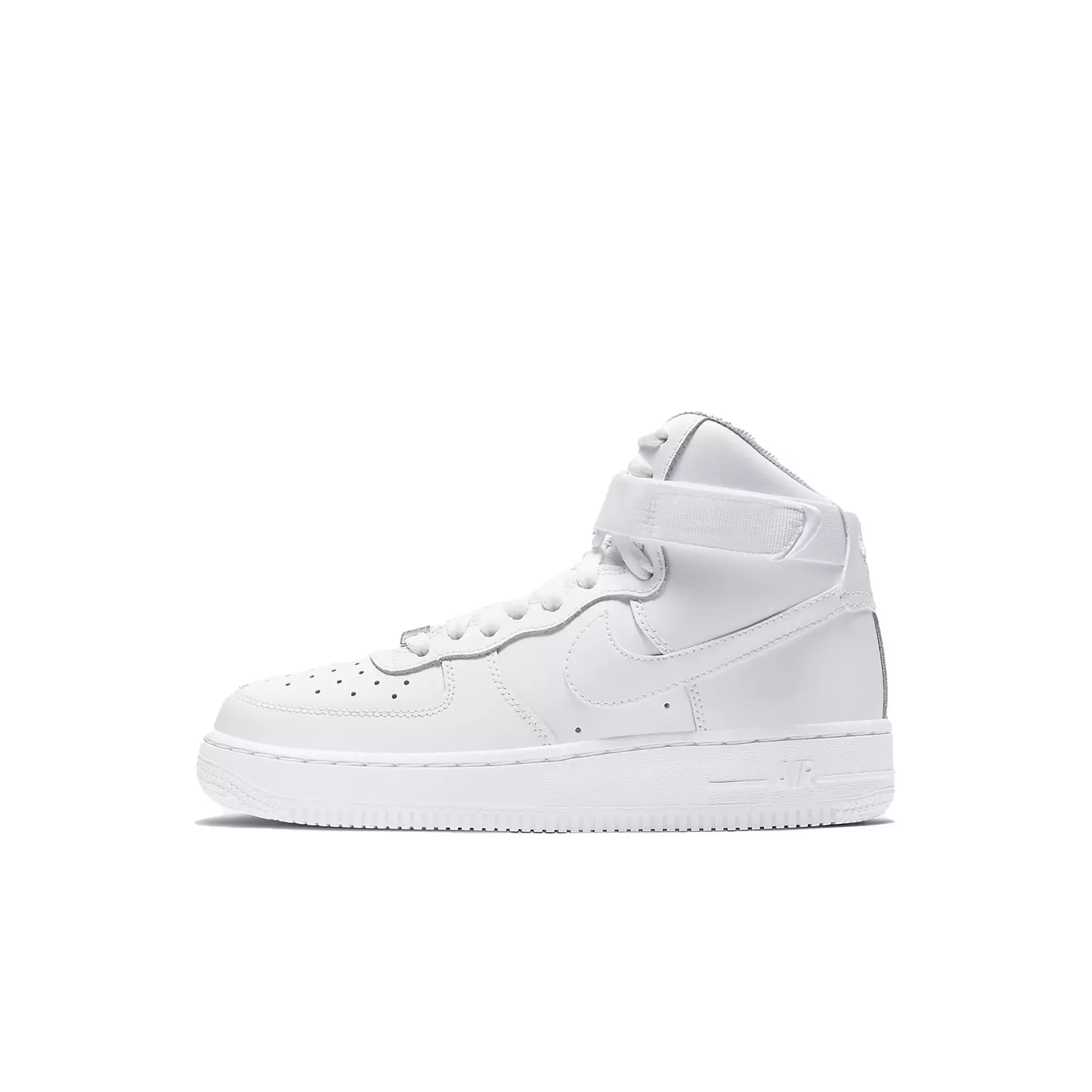 Nike Air Force 1 High LE "White/White" Grade School Kids' Shoe - WHITE