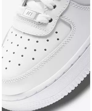 Nike Air Force 1 LE White/White Grade School Kids' Shoe