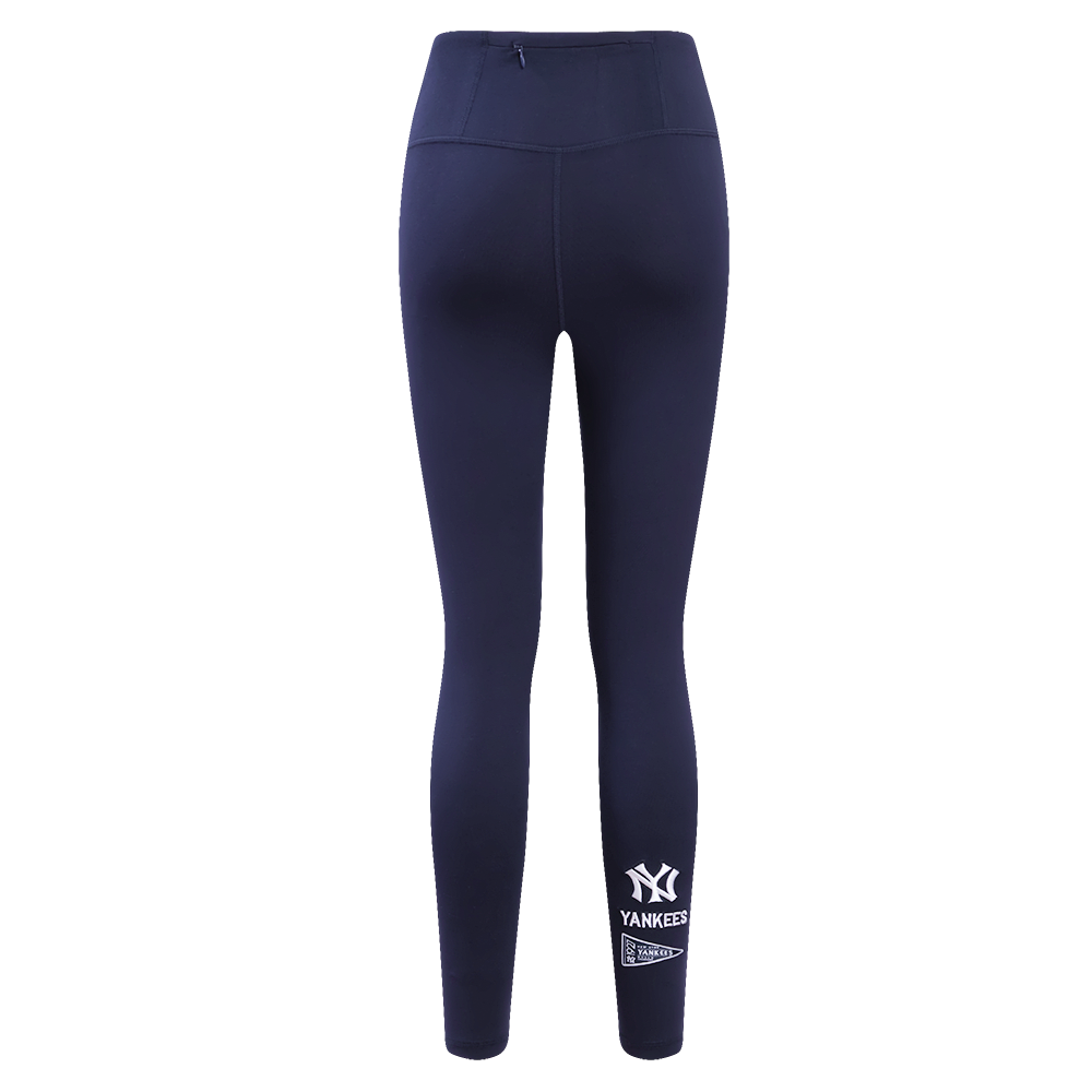 Pro Standard Women's MLB New York Yankees Retro Classic Jersey Leggings - Navy - NAVY Thumbnail View 2