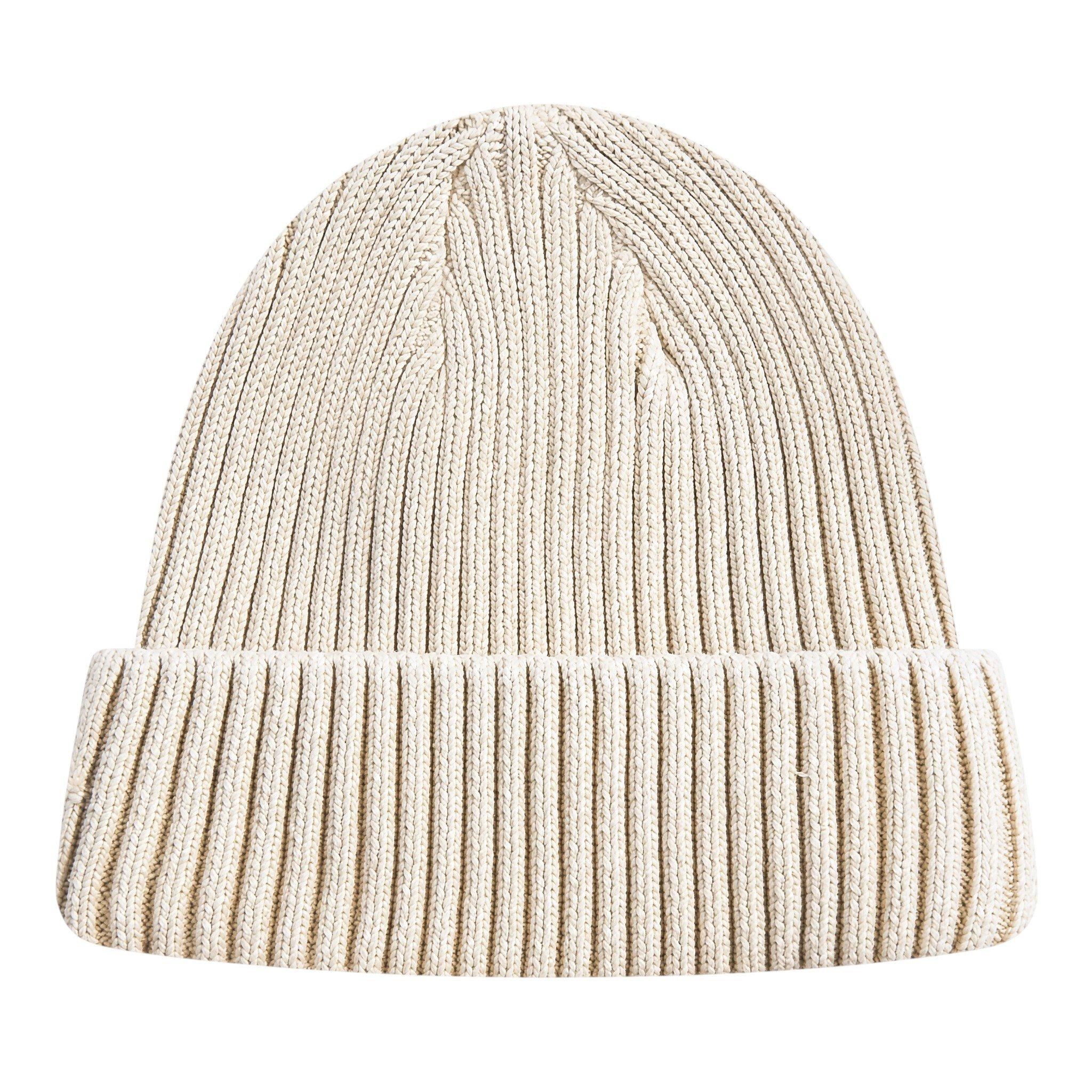 L/AB c/o Off-White Stacked Diagonal Woven Label Cuff Beanie - Beige - BEIGE