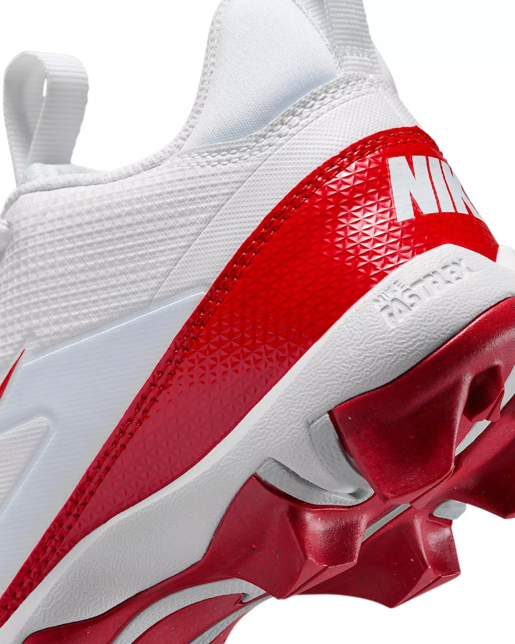 Nike Alpha Menace 4 Shark "White/University Red/Photon Dust" Grade School Boys' Football Cleat - WHITE/RED/DUST/RED