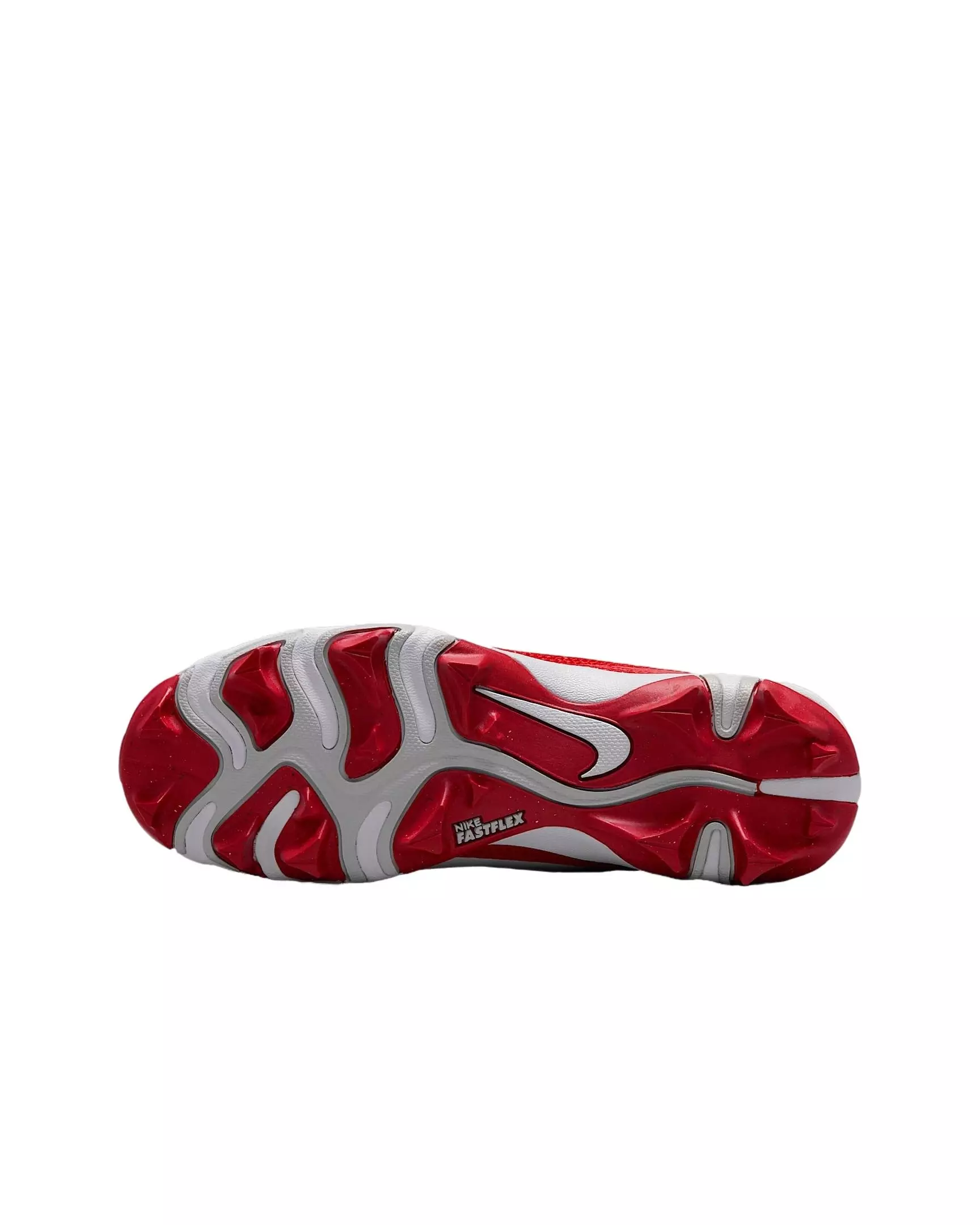 Nike Alpha Menace 4 Shark "White/University Red/Photon Dust" Grade School Boys' Football Cleat - WHITE/RED/DUST/RED