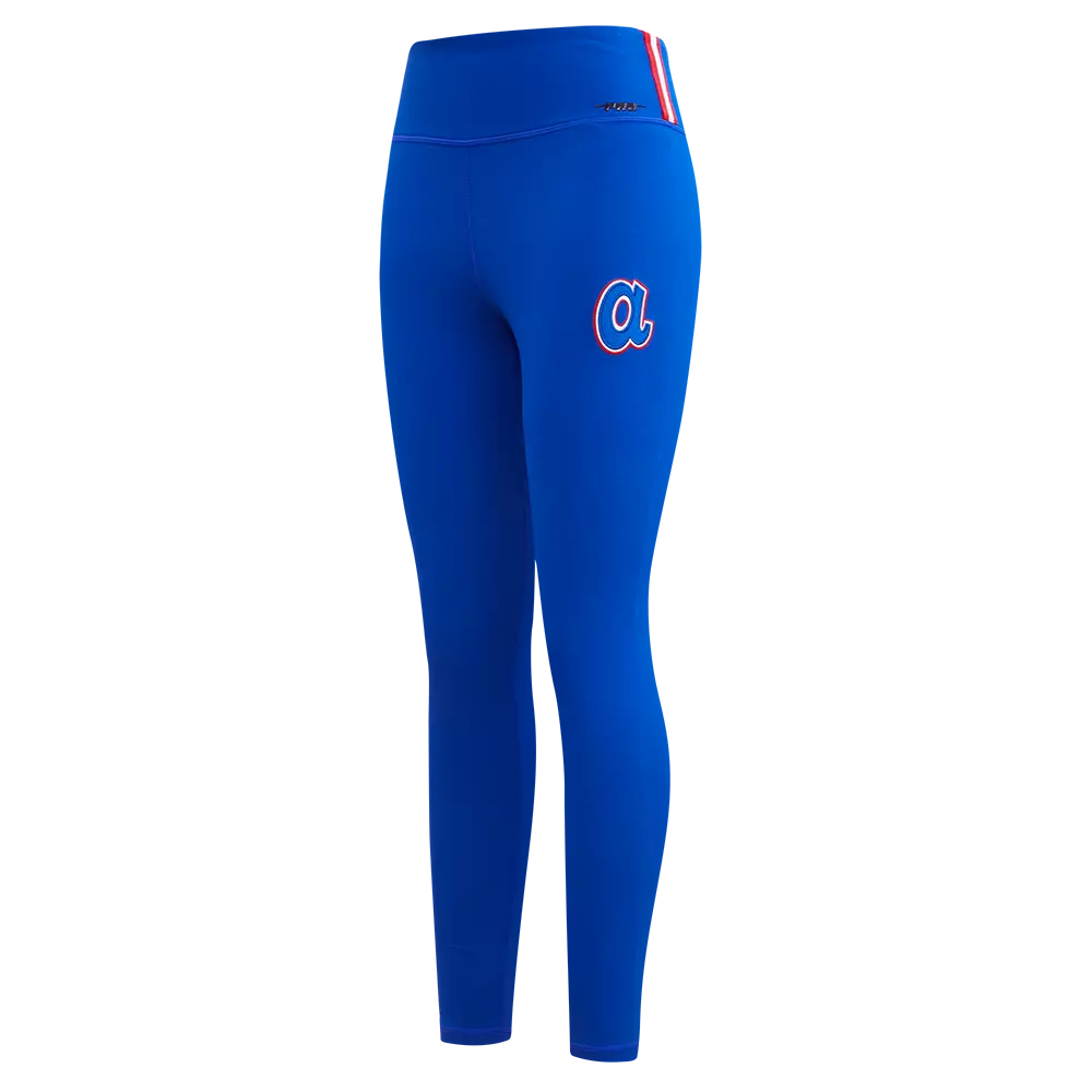 Pro Standard Women's MLB Atlanta Braves Retro Classic Jersey Leggings - Royal - ROYAL