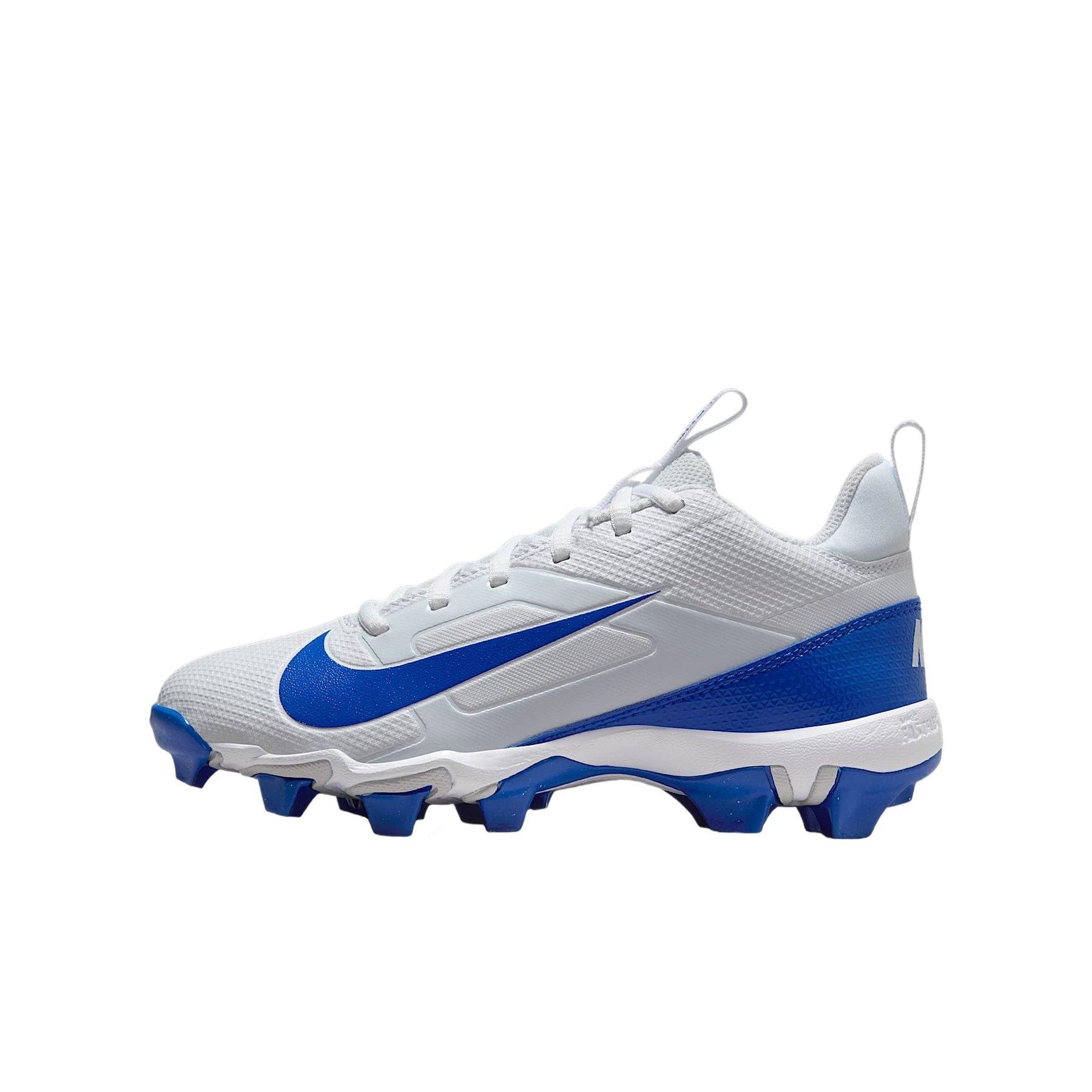 Nike Alpha Menace 4 Shark Grade School Boys' "White/Hyper Royal/Photon Dust" Football Cleat