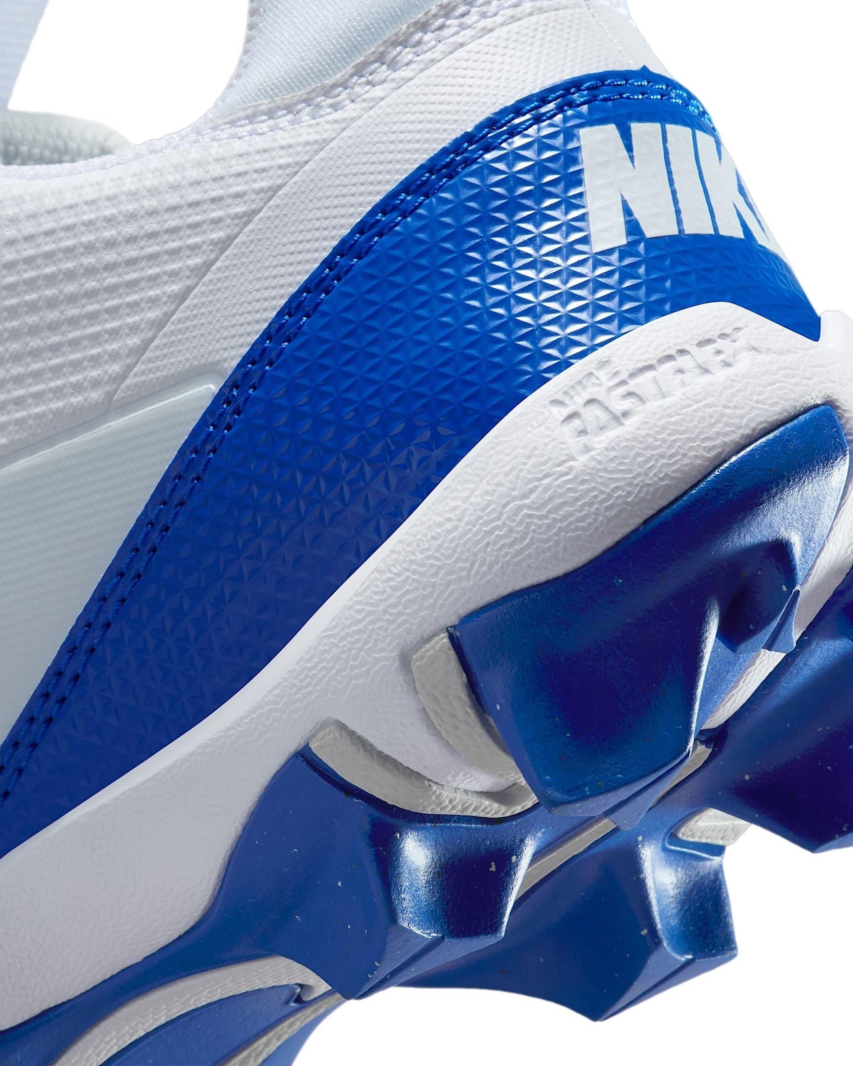 Nike Alpha Menace 4 Shark Grade School Boys' "White/Hyper Royal/Photon Dust" Football Cleat