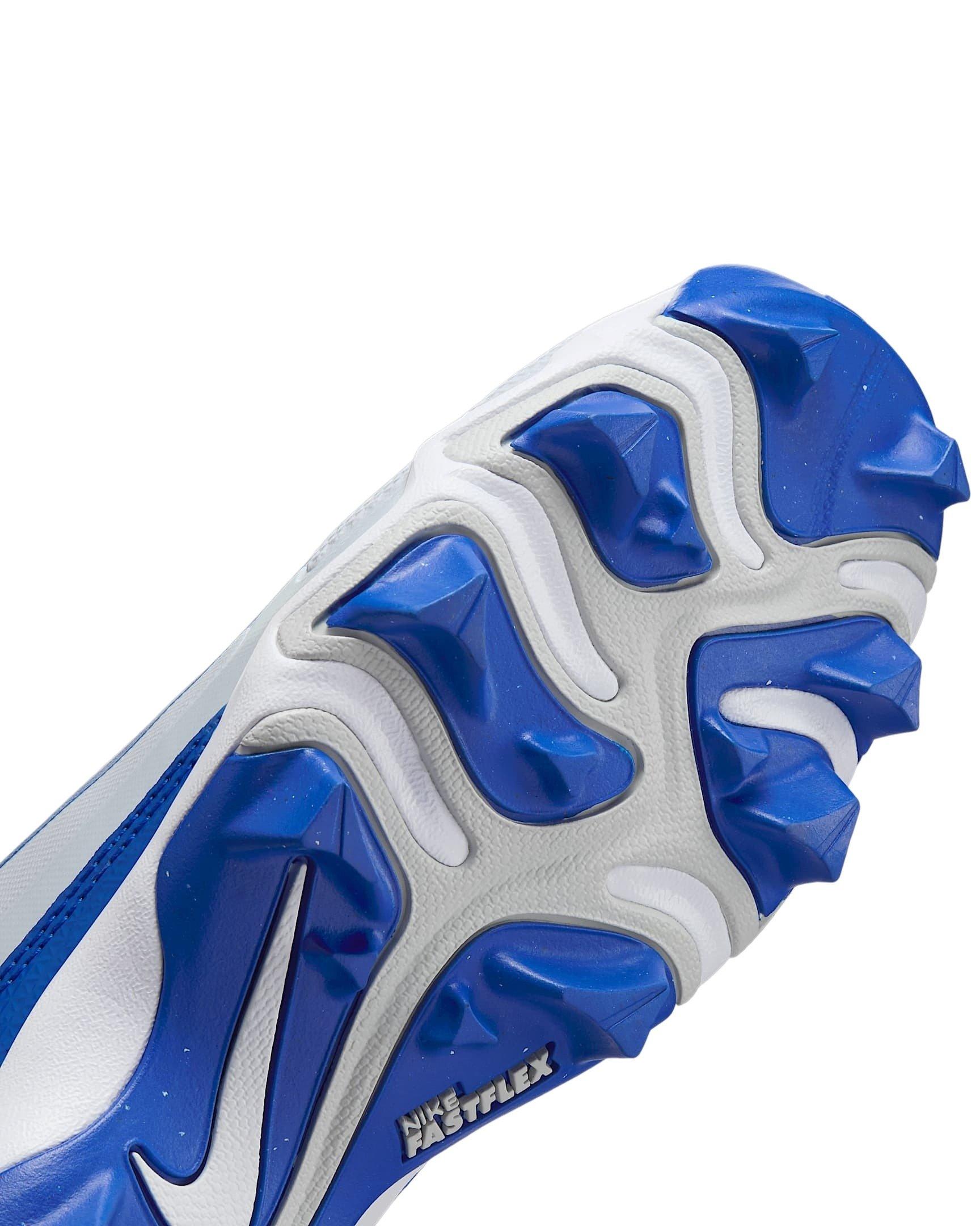 Nike Alpha Menace 4 Shark Grade School Boys' "White/Hyper Royal/Photon Dust" Football Cleat