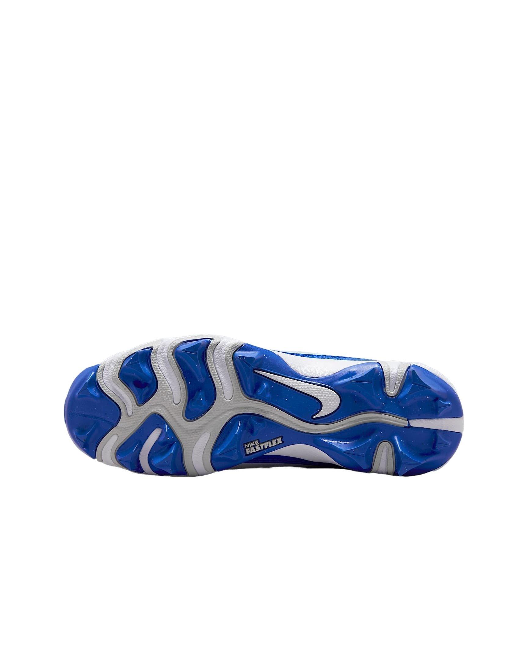 Nike Alpha Menace 4 Shark Grade School Boys' "White/Hyper Royal/Photon Dust" Football Cleat