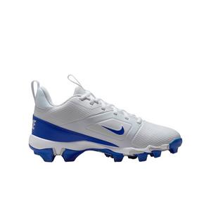 Nike Alpha Menace 4 Shark "White/Hyper Royal/Photon Dust" Grade School Boys' Football Cleat