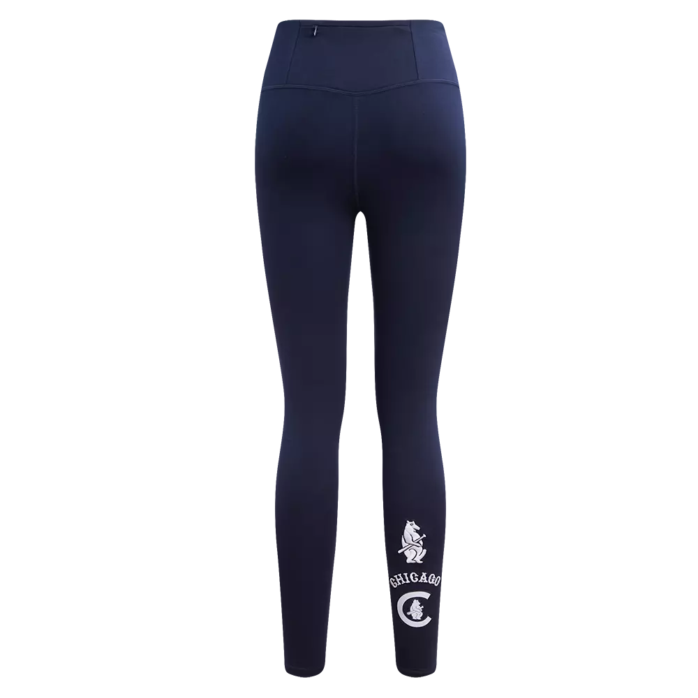 Pro Standard Women's MLB Chicago Cubs Retro Classic Jersey Leggings - Navy - NAVY