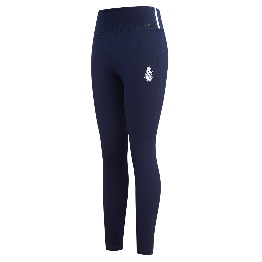 Pro Standard Women's MLB Chicago Cubs Retro Classic Jersey Leggings - Navy - NAVY Thumbnail View 3