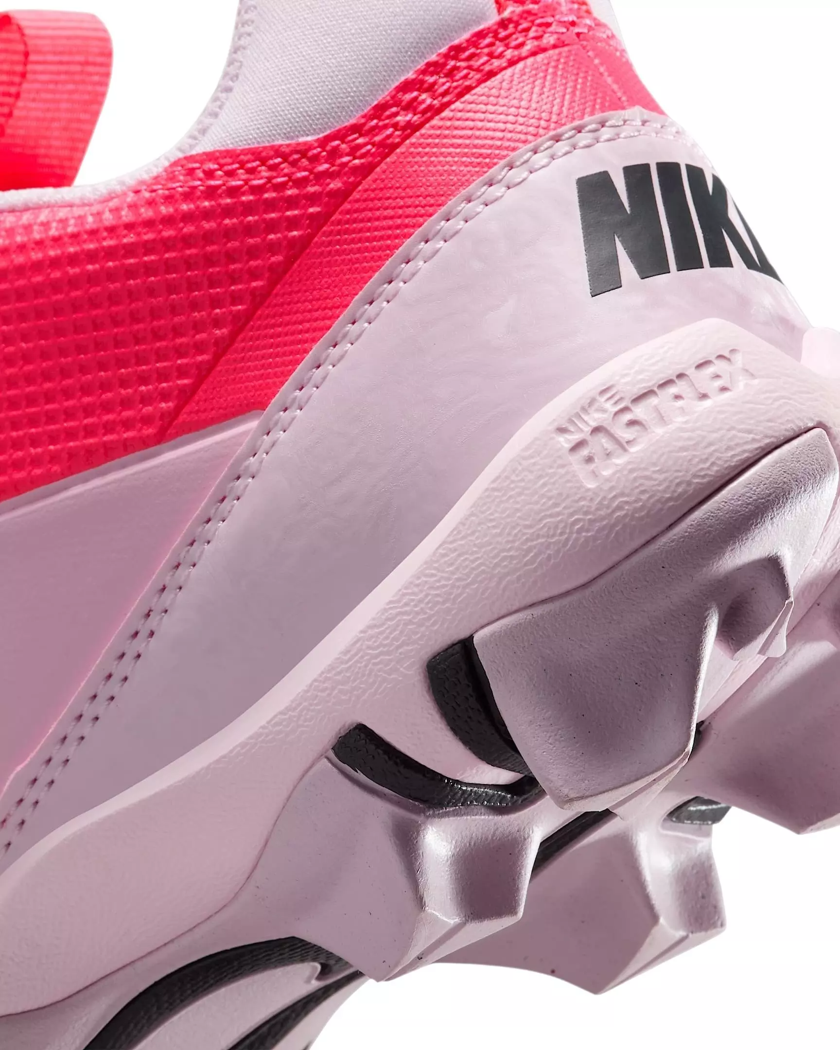 Nike Alpha Menace 4 Shark "Racer Pink/Pink Foam/Dark Smoke Grey" Grade School Boys' Football Cleat - PINK/PINK/DK GREY/DK GREY