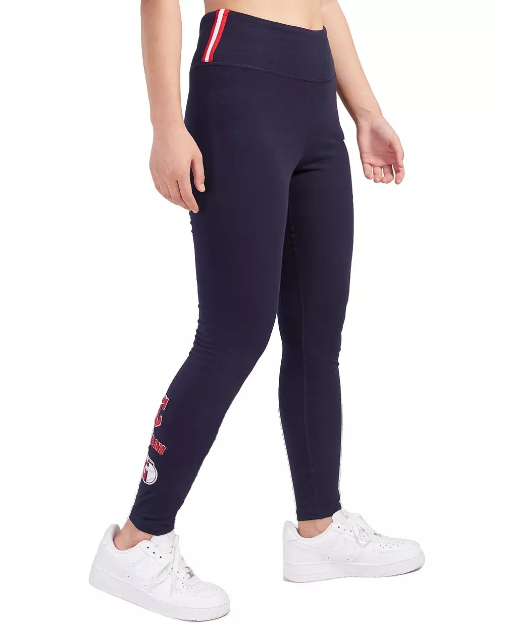 Pro Standard Women's MLB Cleveland Guardians Retro Classic Jersey Leggings - Navy - NAVY