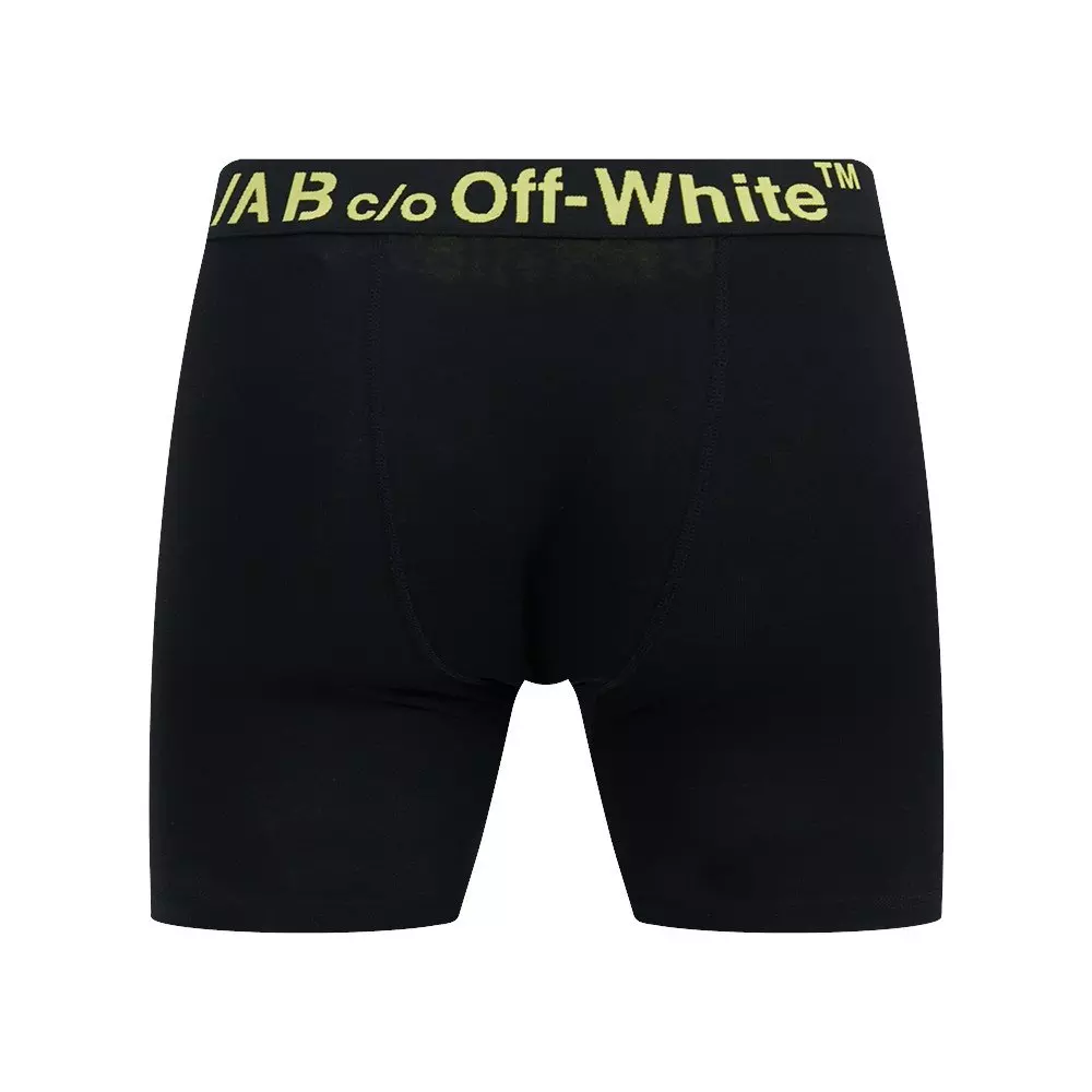 L/AB c/o Off-White Men's Belt Printed Boxer Brief - Black - BLACK