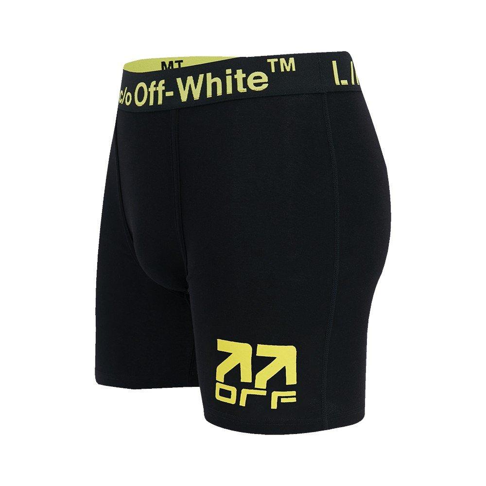 L/AB c/o Off-White Men's Belt Printed Boxer Brief - Black - BLACK
