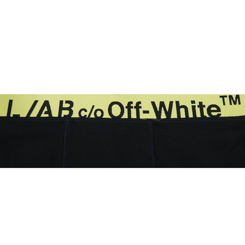 L/AB c/o Off-White Men's Belt Printed Boxer Brief - Black - BLACK