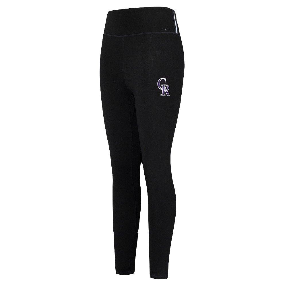 Pro Standard Women's MLB Colorado Rockies Retro Classic Jersey Leggings - Black - BLACK Thumbnail View 1