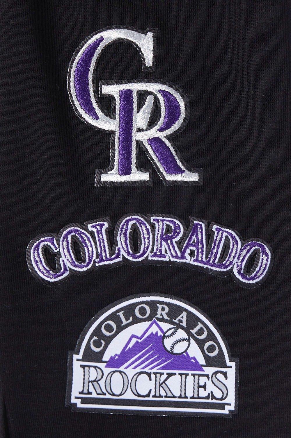 Pro Standard Women's MLB Colorado Rockies Retro Classic Jersey Leggings - Black - BLACK Thumbnail View 6