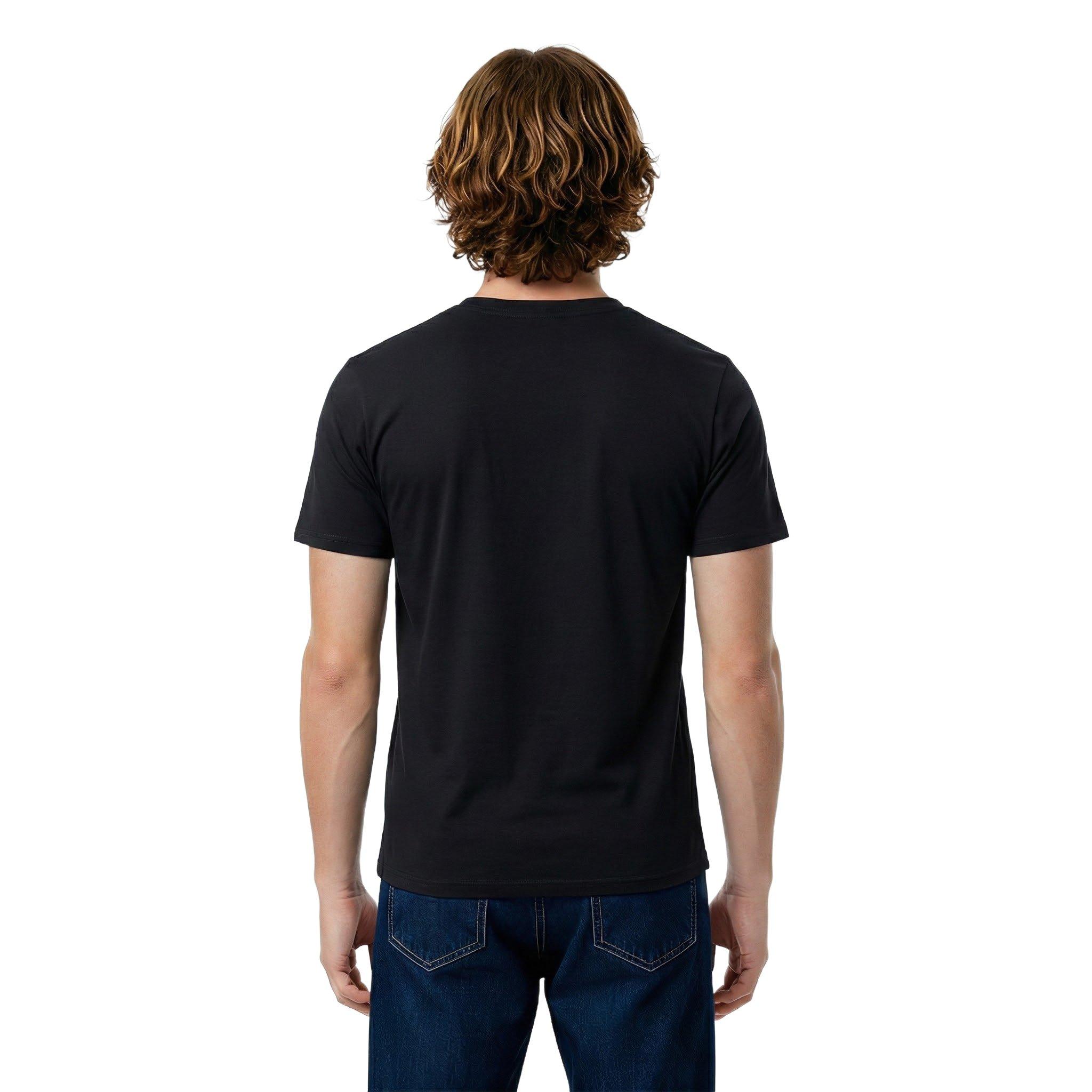 L/AB c/o Off-White Men's Short Sleeve Crewneck Undershirt (3 Pack) - Black - BLACK