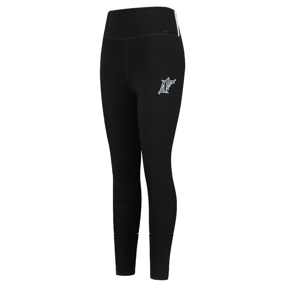 Pro Standard Women's MLB Miami Marlins Retro Classic Jersey Leggings - Black - BLACK Thumbnail View 1